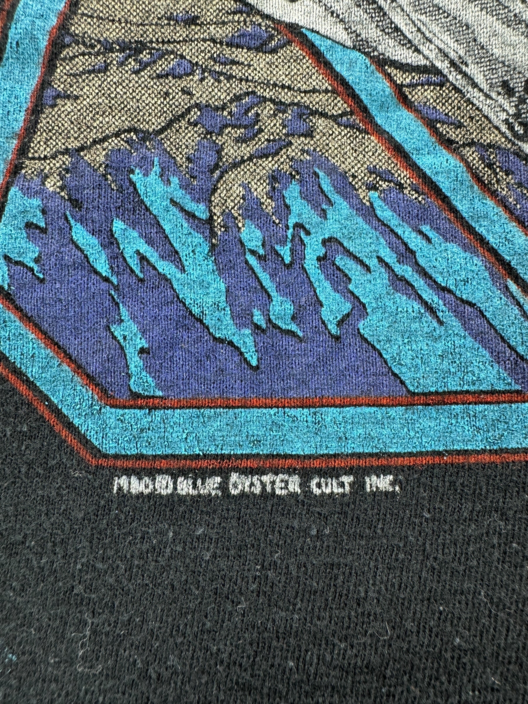 Trademark on Vintage Blue Oyster Cult 2-Sided Tee SZ S
