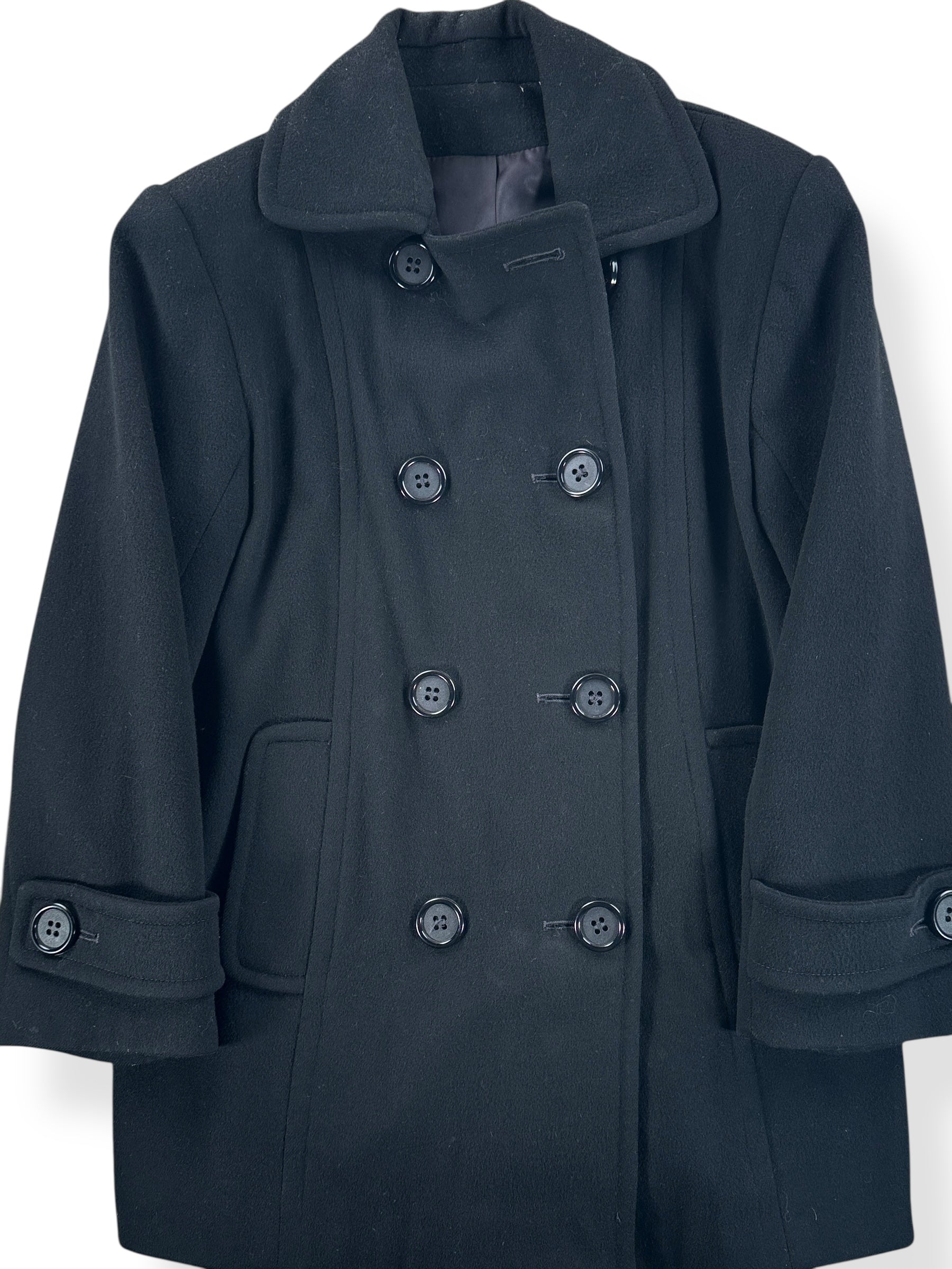 Front Close Up of Vintage I. Magnin Pea Coat