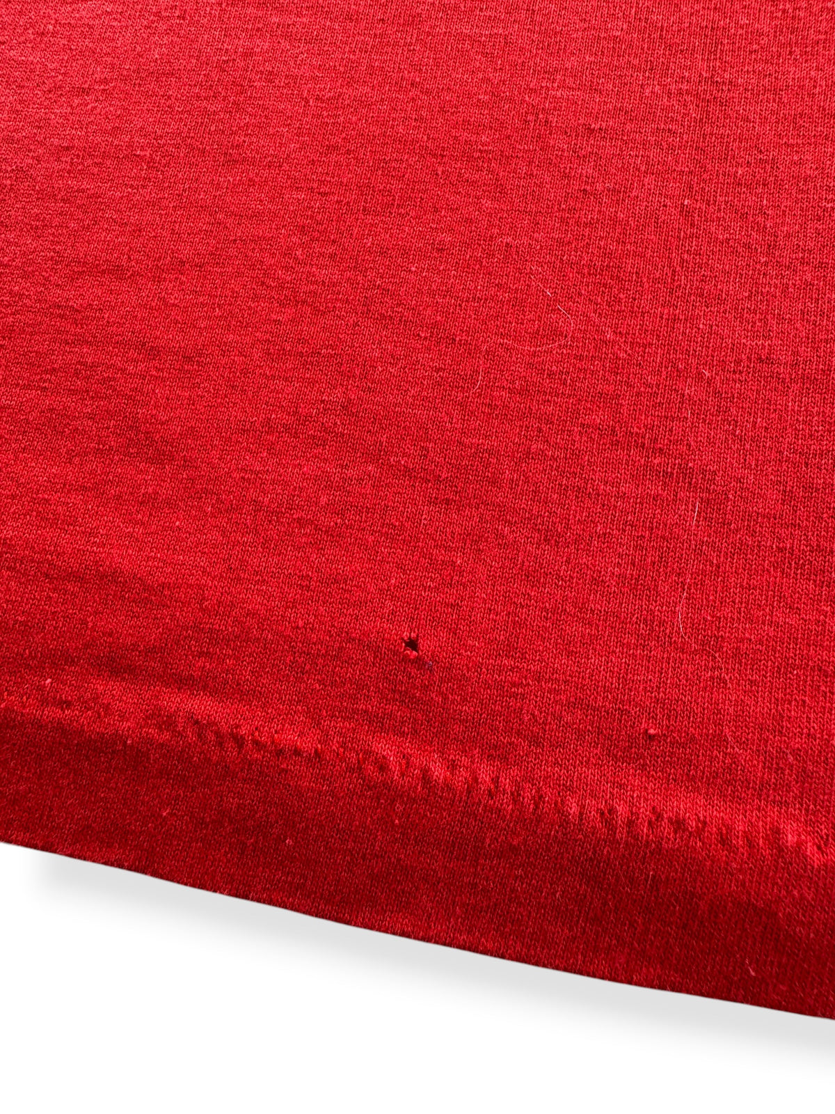 Small hole on bottom hem of Vintage 80s Era Ferrari Polo SZ M (Fits S)