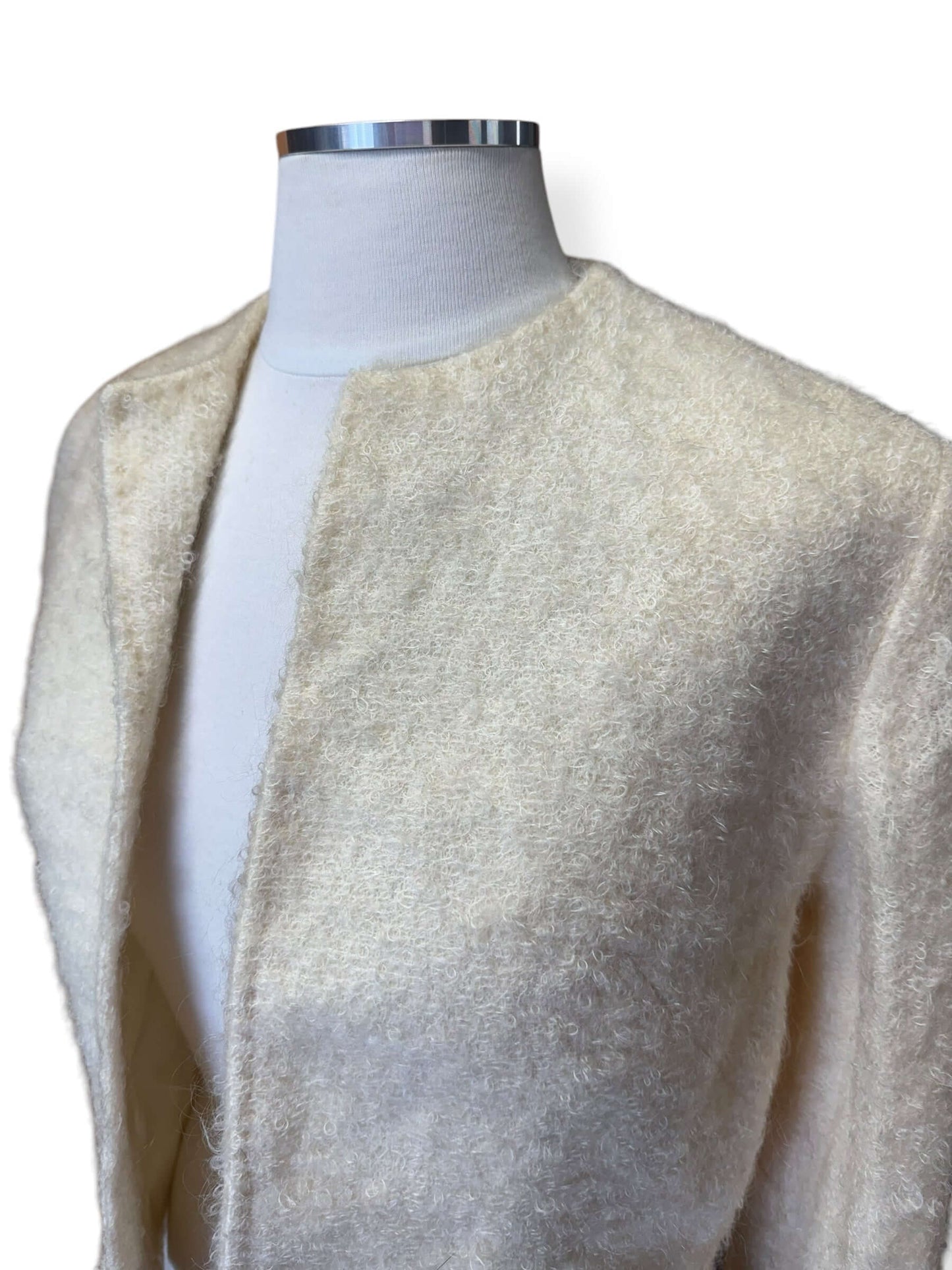 Side view of 1950s Mohair Bouclé Jacket L