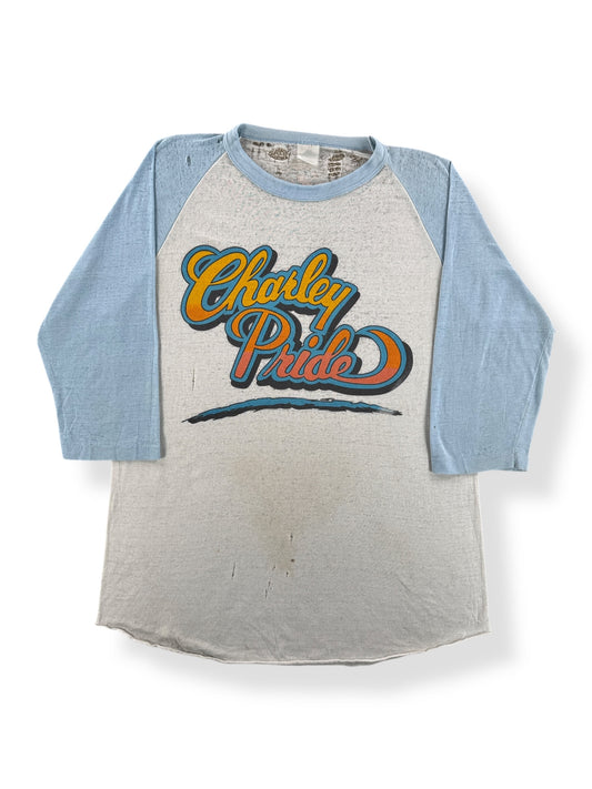 Front of Vintage Charley Pride Raglan Thrasher SZ M