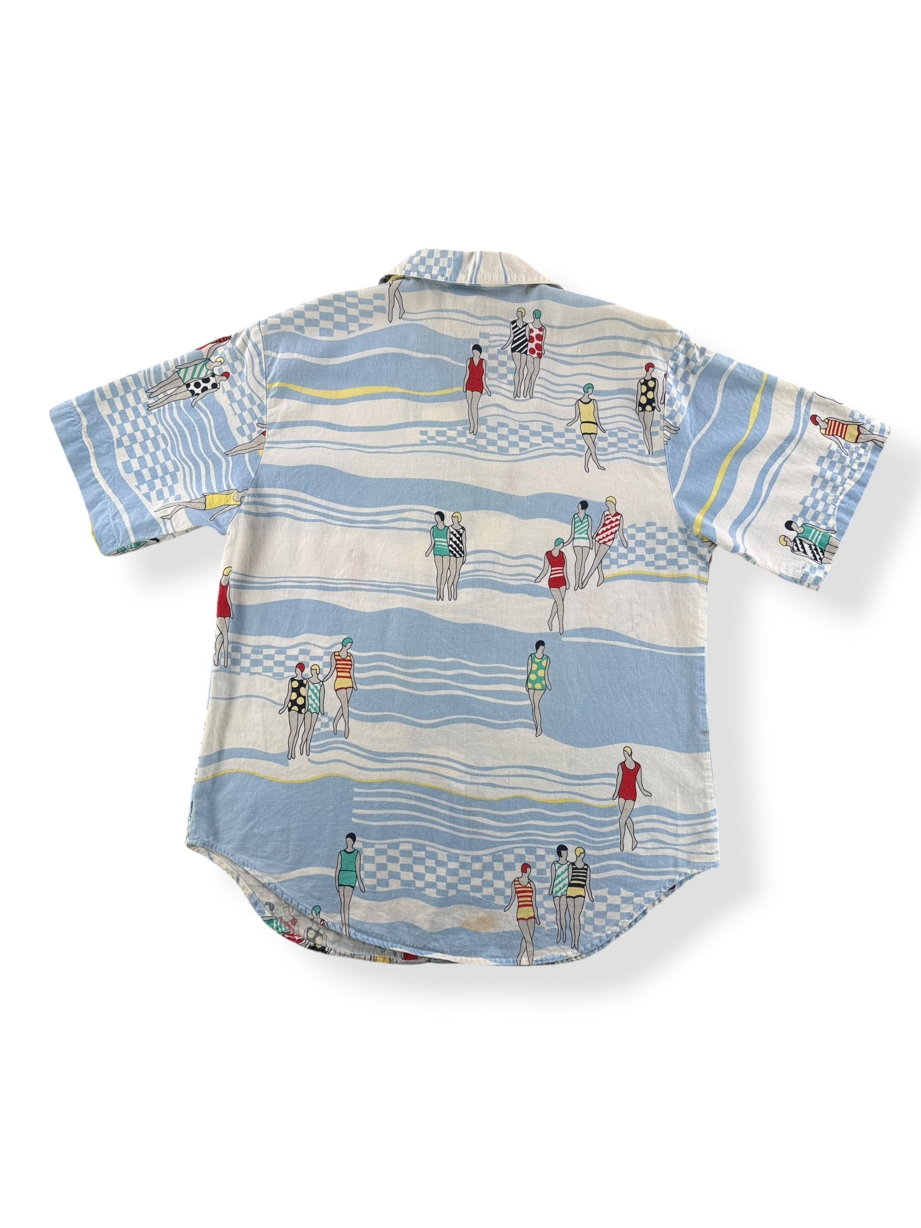 Back of Vintage Koret Swimming Gals Shirt SZ M