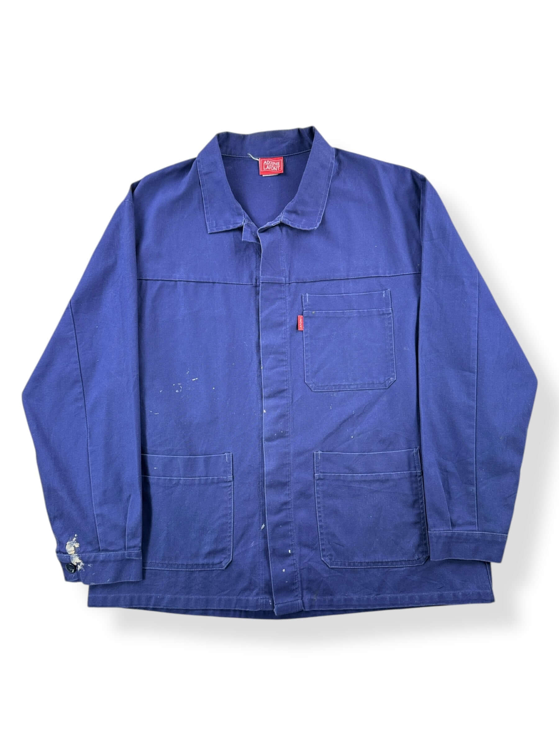 Front of Vintage Adolphe Lafont French Chore Coat SZ XL