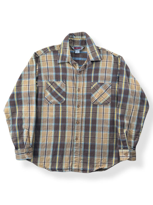 Front of Vintage Earth Toned Big Mac Cotton Flannel SZ L