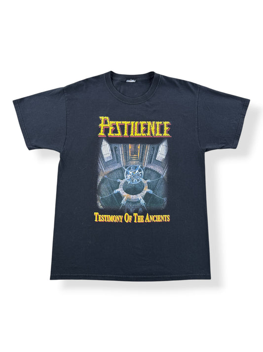 Front of Vintage Pestilence '91-'92 Tour Tee SZ L