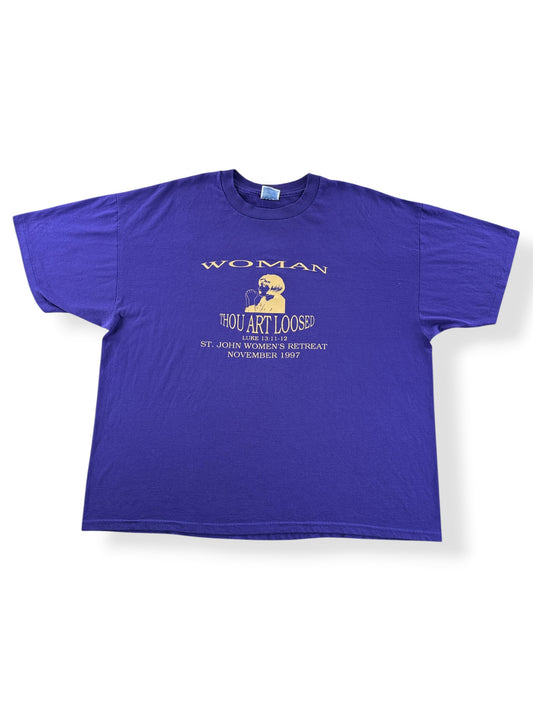 Front of Vintage Woman Thou Art Loosed Tee SZ XXL
