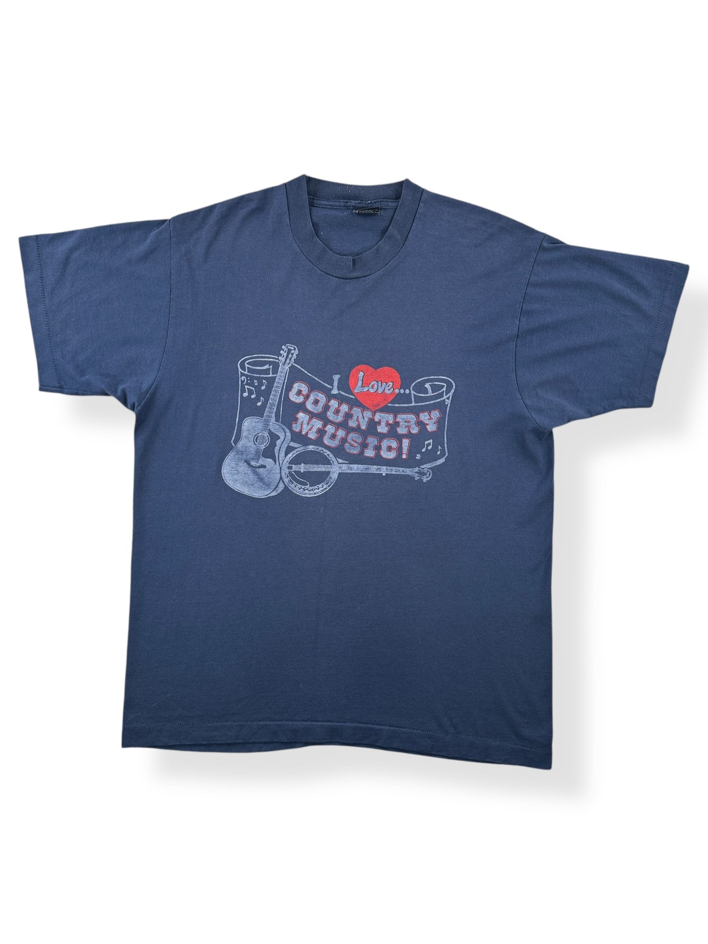 Front of Vintage Screen Stars I Love Country Music Tee SZ XL (Fits L)