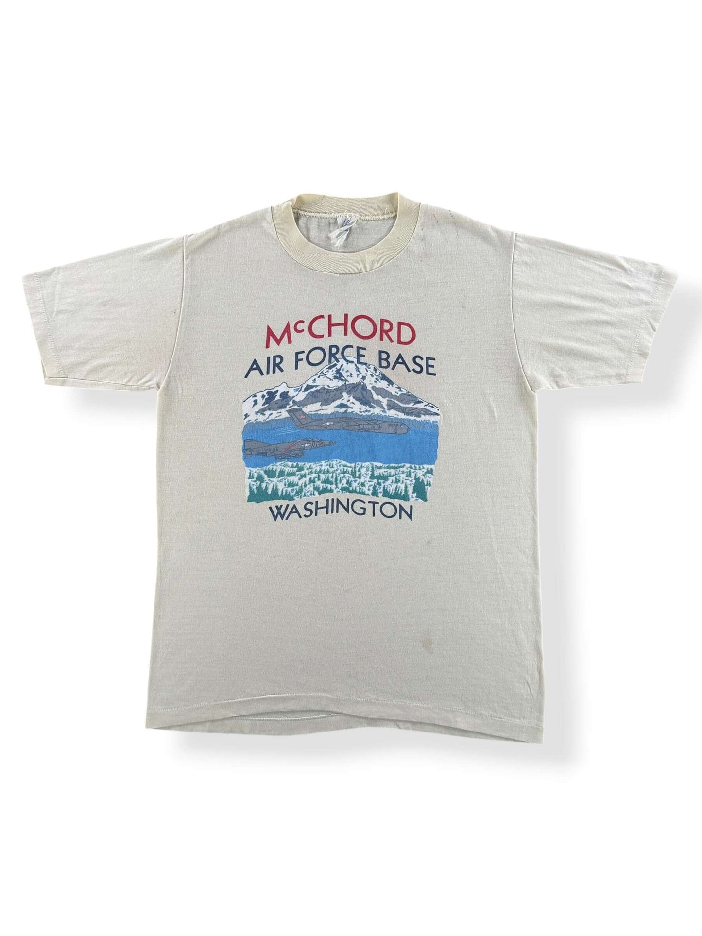 Front of Vintage McChord Air Force Base Washington Tee SZ L (Fits M)