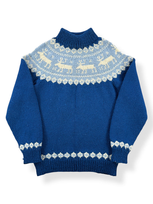 Front of Vintage Danish Reindeer Sweater SZ XS