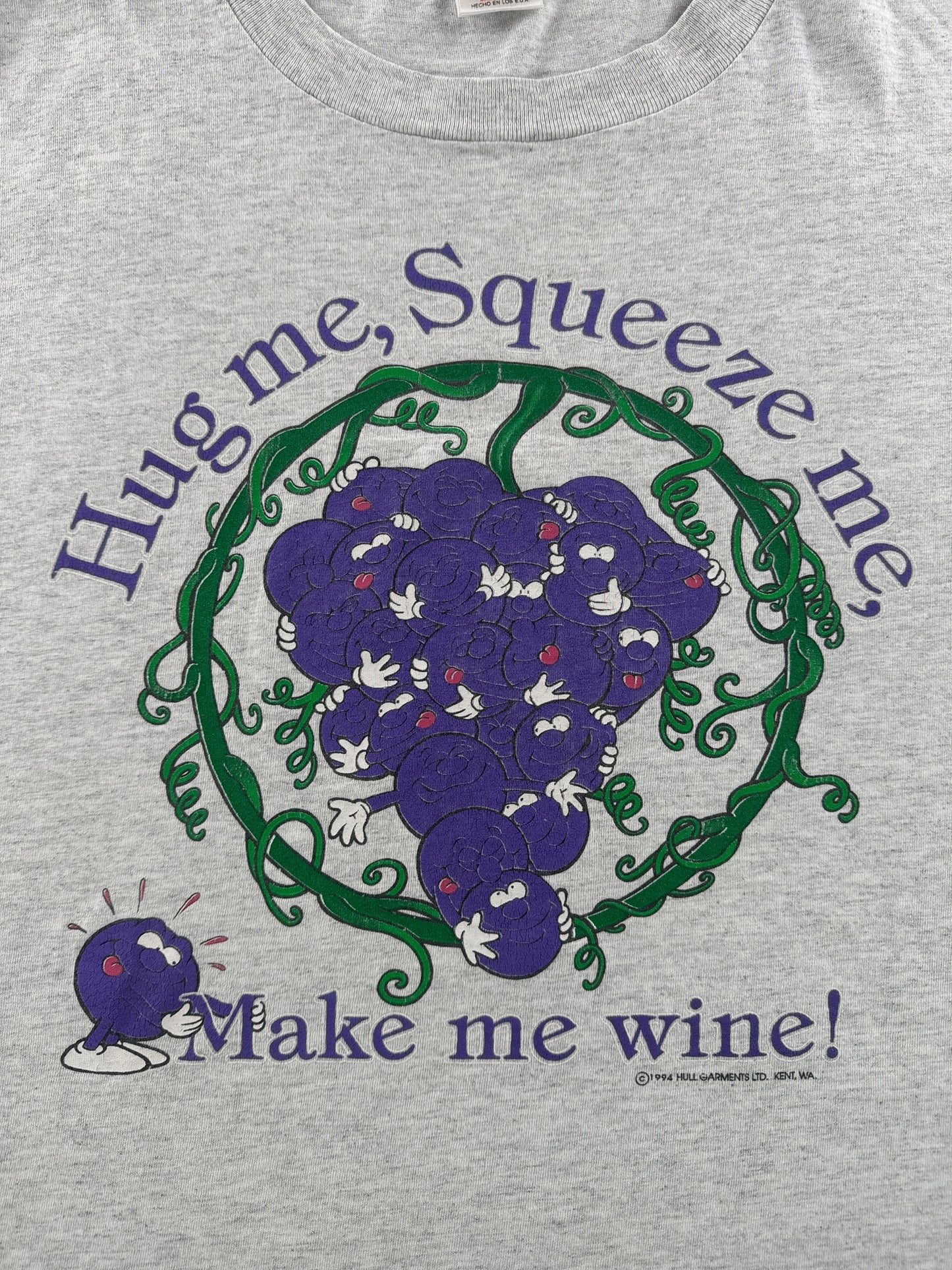 Graphic of Vintage Make Me Wine Port Townsend Tee SZ XXL