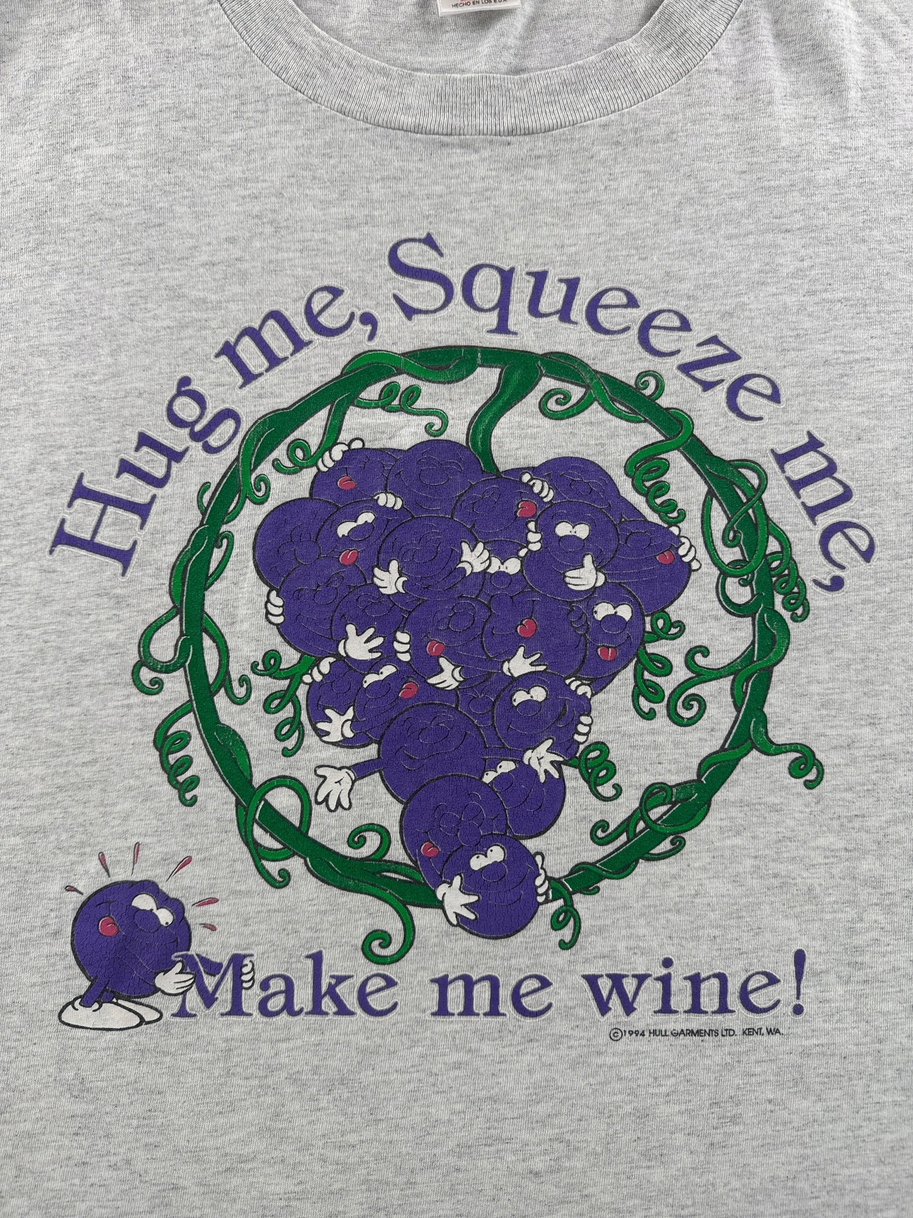 Graphic of Vintage Make Me Wine Port Townsend Tee SZ XXL