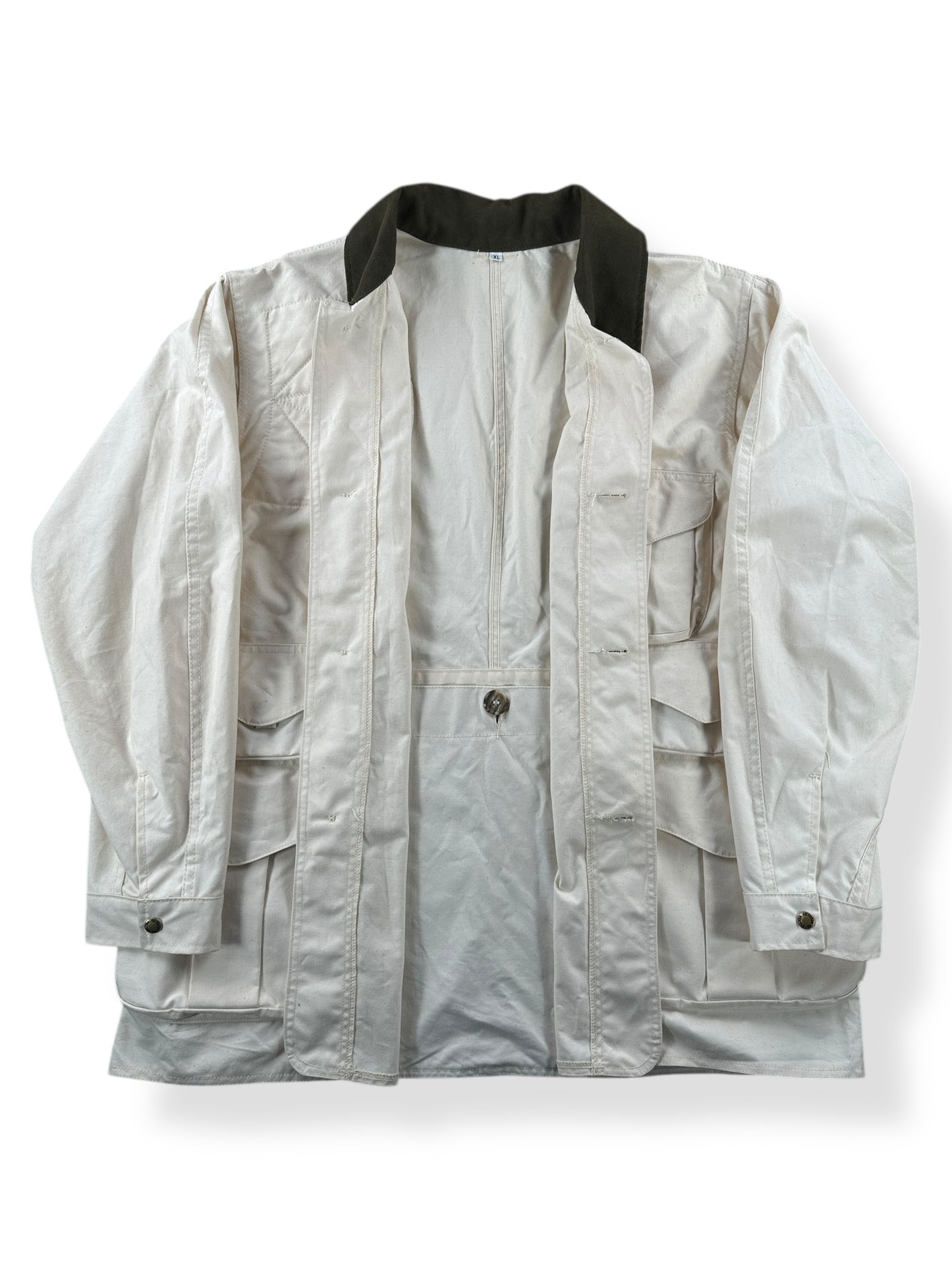 Inside of Vintage Filson Upland Bird Hunting Jacket SZ XL