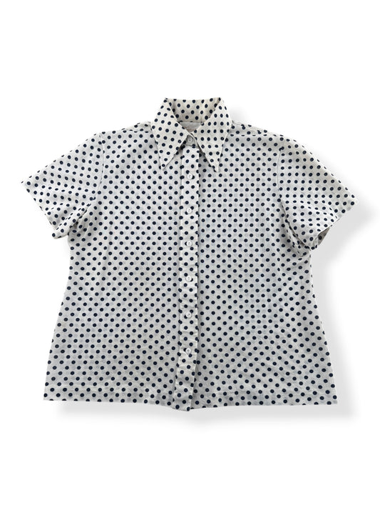 Front of Vintage Jantzen Polka Dot Shirt SZ M