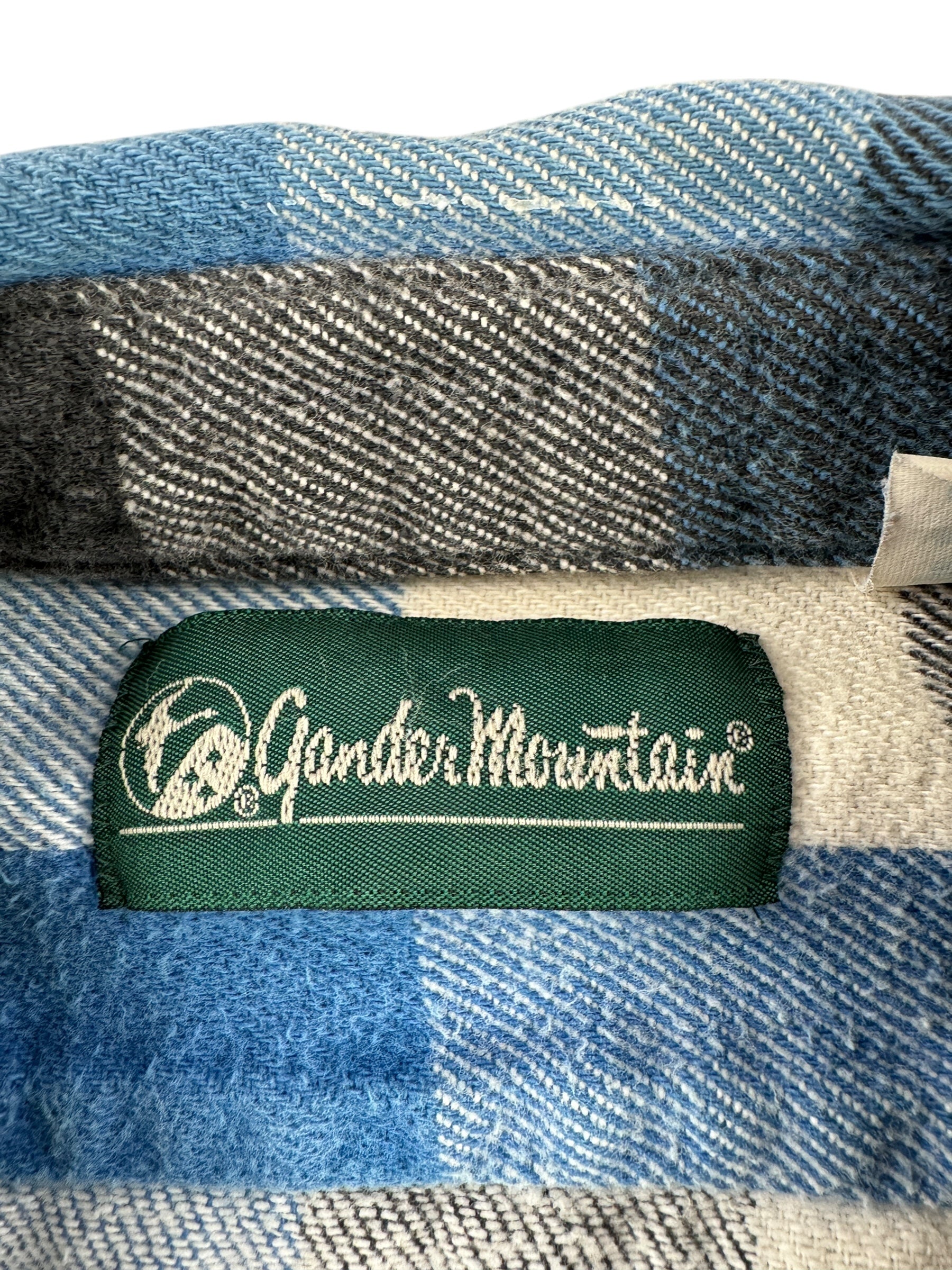 Tag on Vintage Gander Mountain Cotton Flannel SZ XL