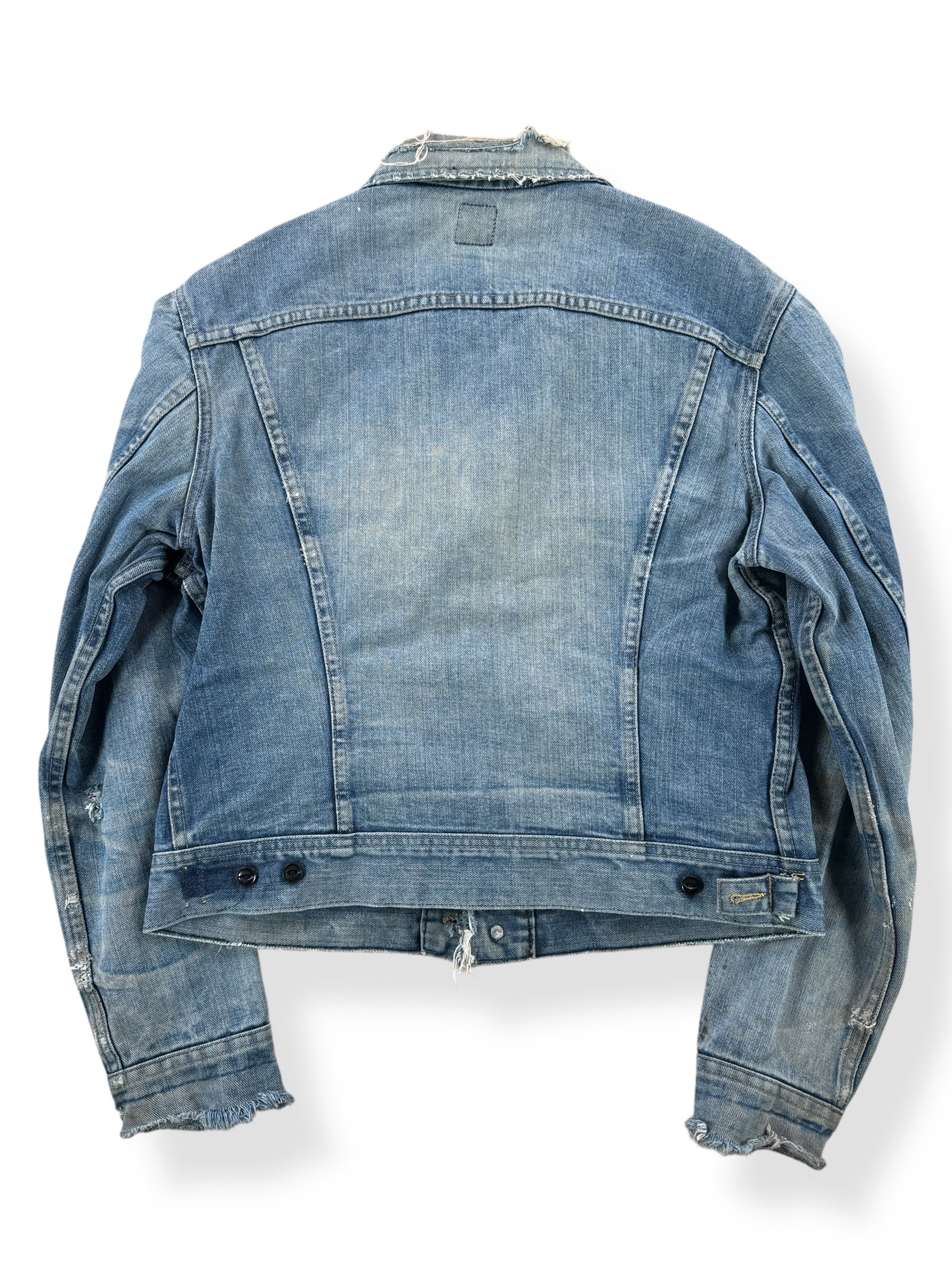 Back of 80s Lee 101-J Distressed Jacket SZ 44 Long