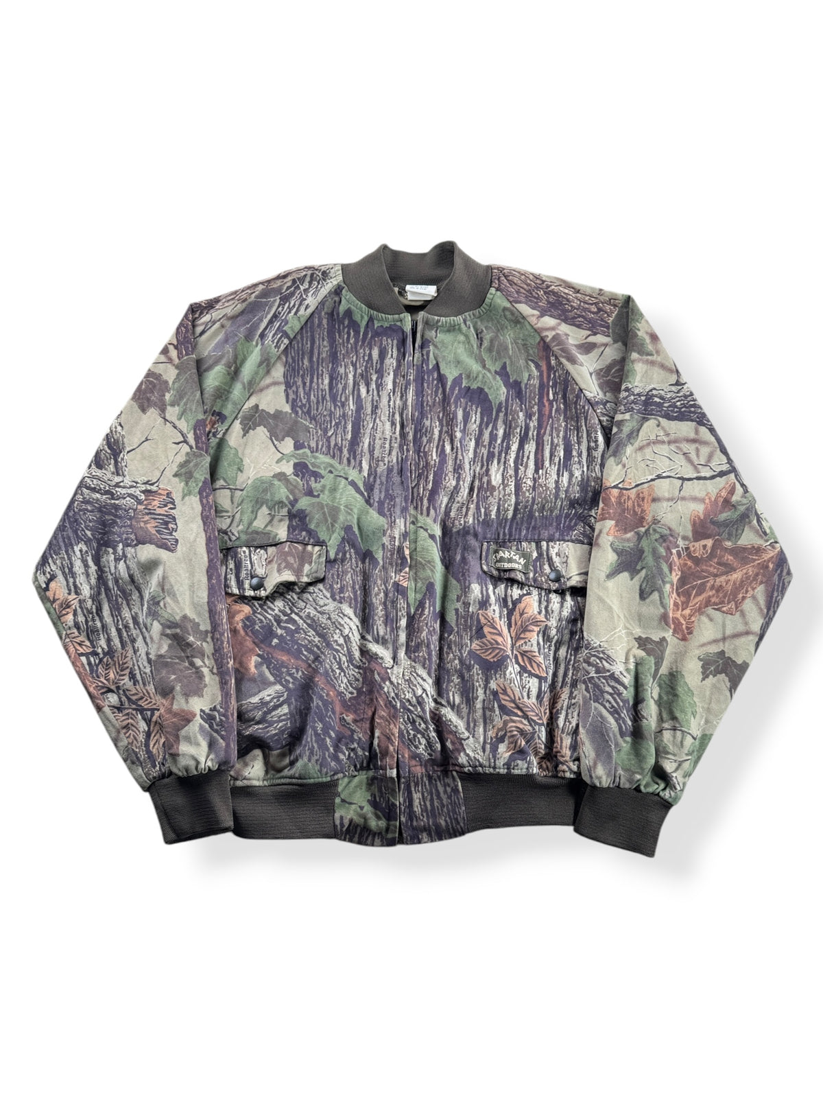 Front of Vintage Realtree Camo Bomber Jacket SZ XL