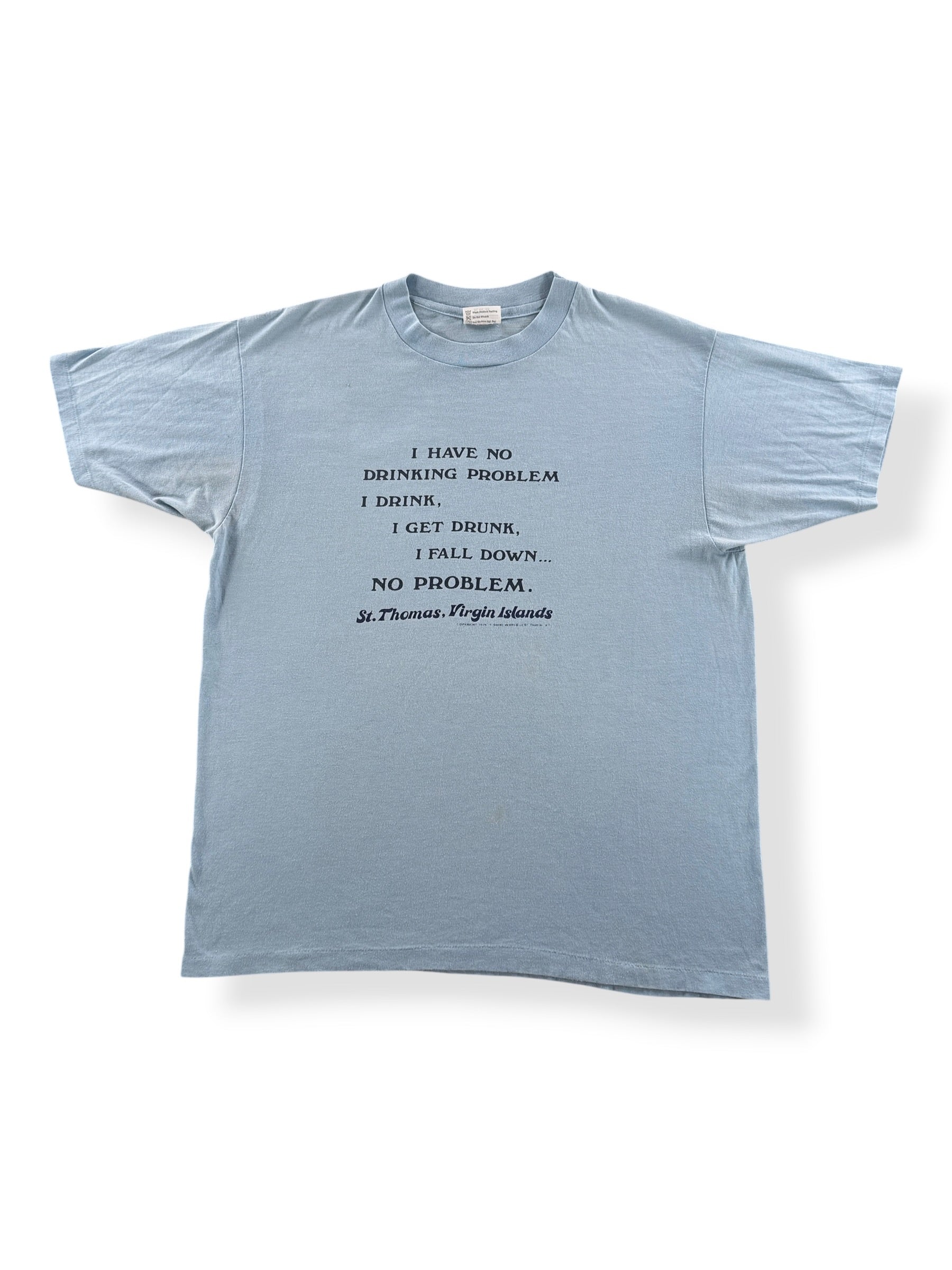 Front of Vintage Drinking Problem Tee SZ XL (Fits L)