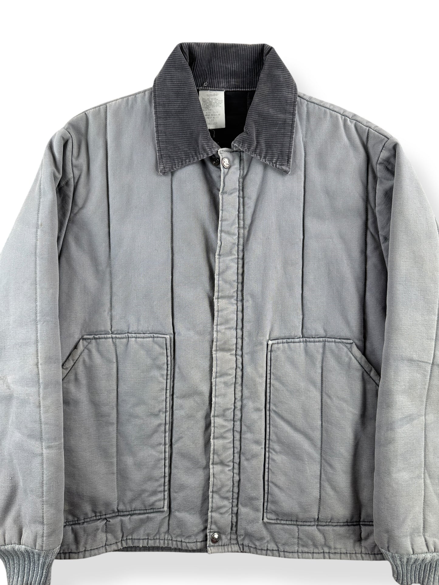 Front Close Up of Vintage Walls Quilted Jacket SZ L