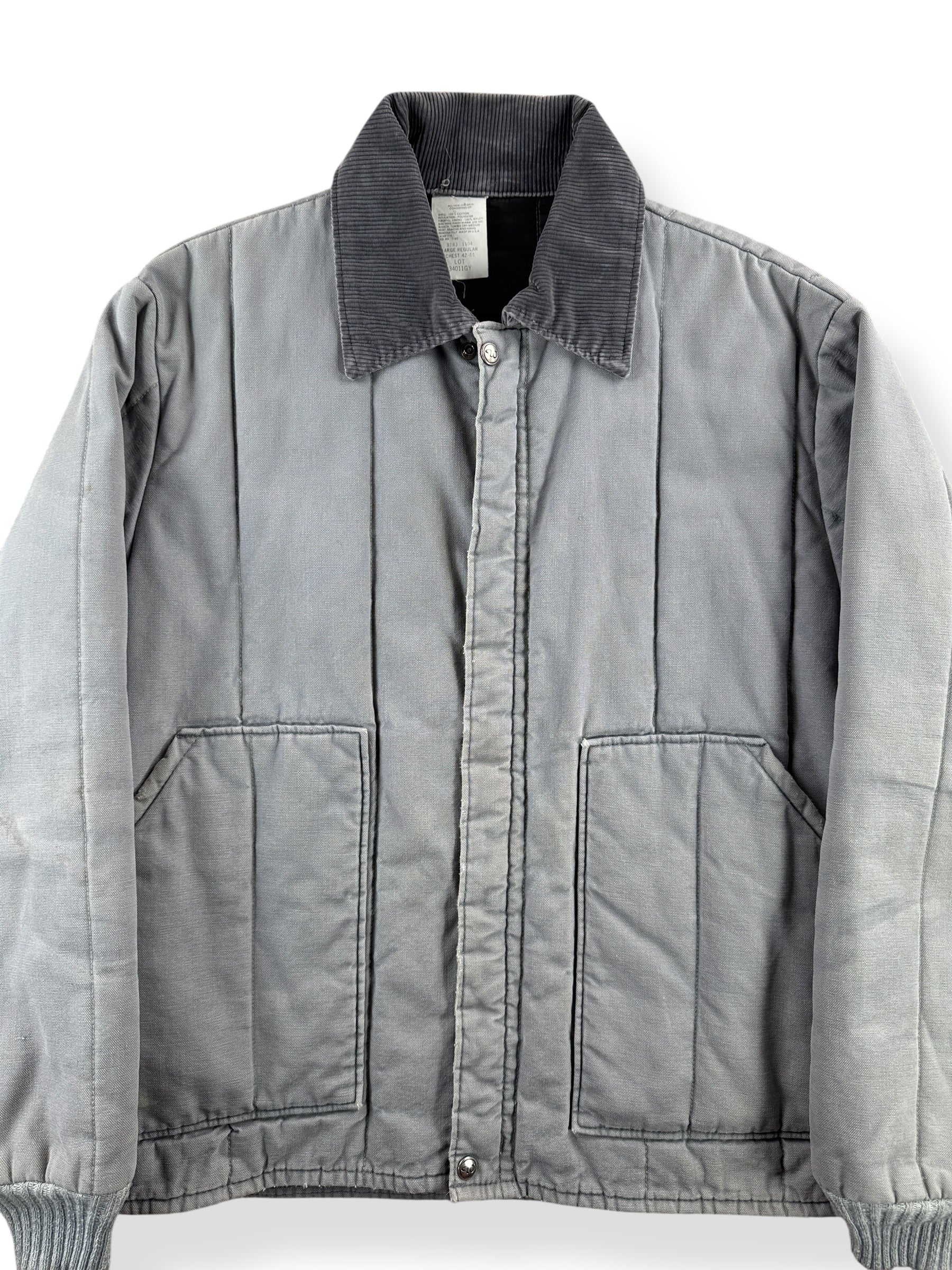 Front Close Up of Vintage Walls Quilted Jacket SZ L