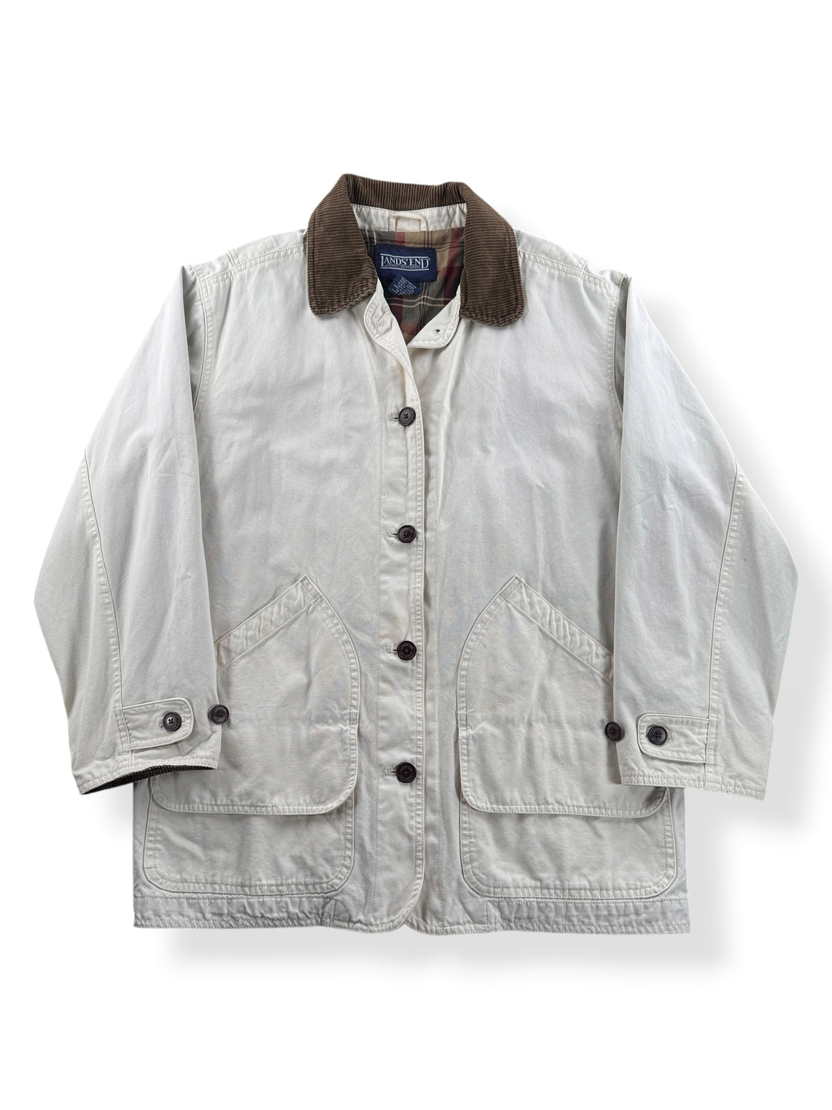 Front of Vintage Land's End Barn Coat SZ M