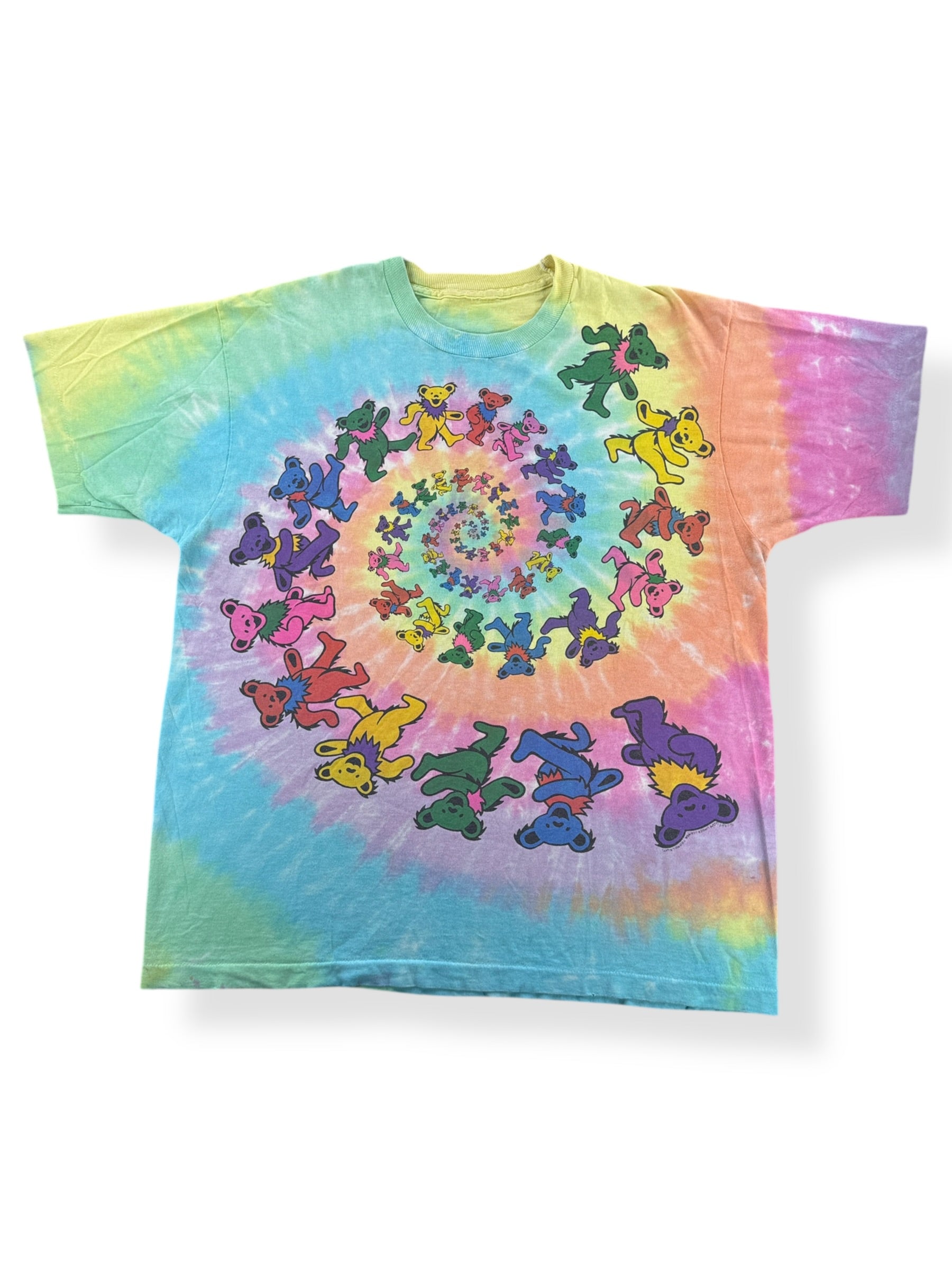 Front of Vintage '89 Grateful Dead Dancing Bears Tee SZ XL