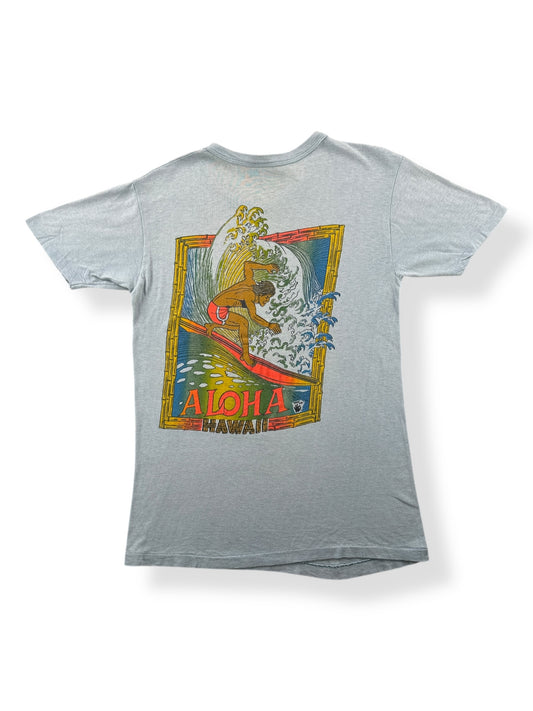 Back of Vintage 70’s Aloha Hawaii Surf Tee SZ XS