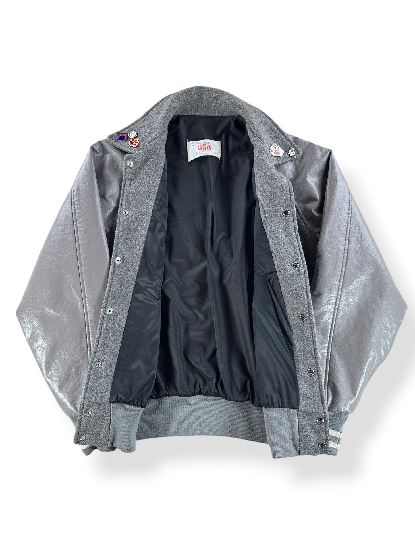 Inside of Vintage Varsity Jacket SZ L