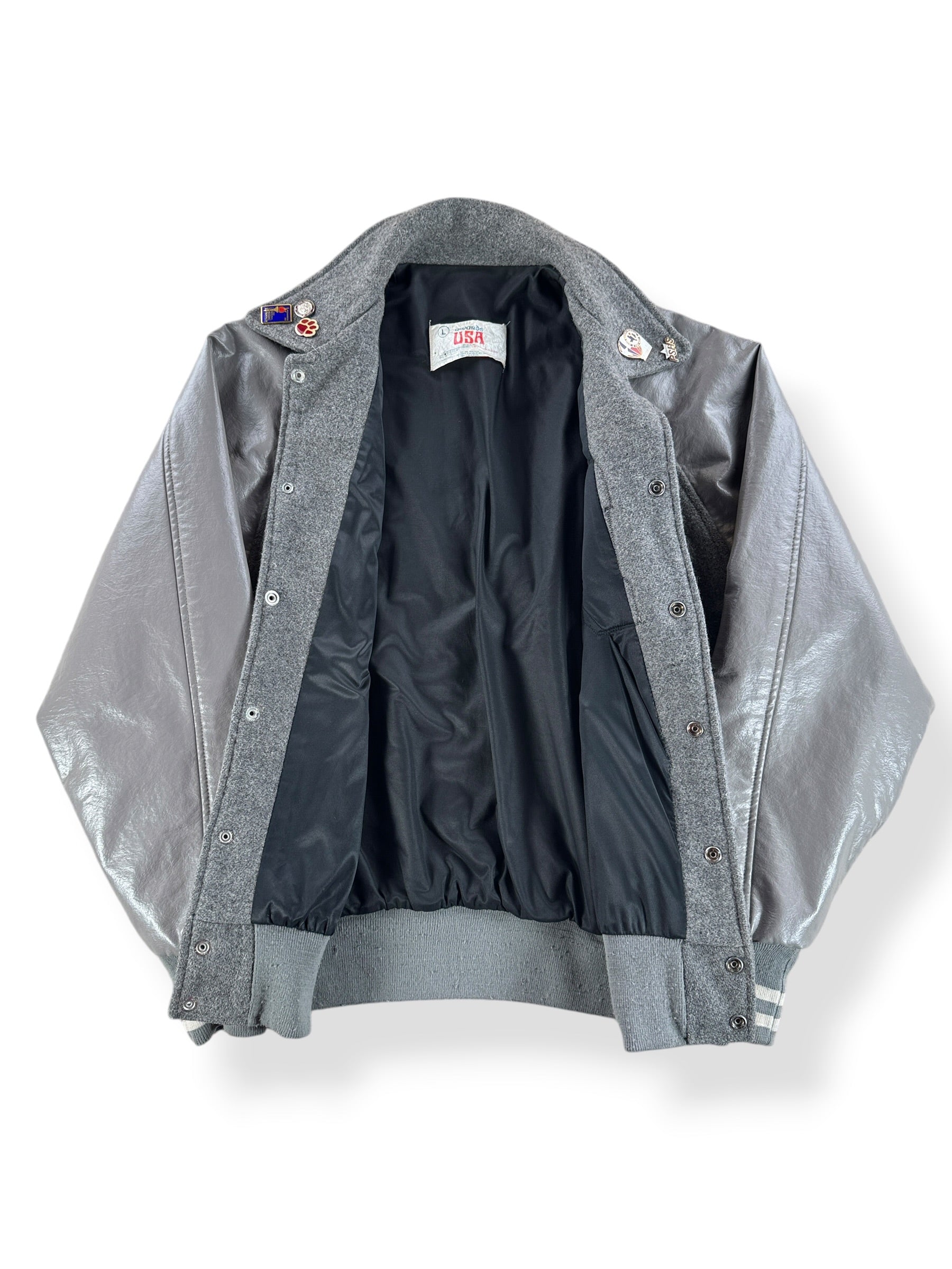 Inside of Vintage Varsity Jacket SZ L