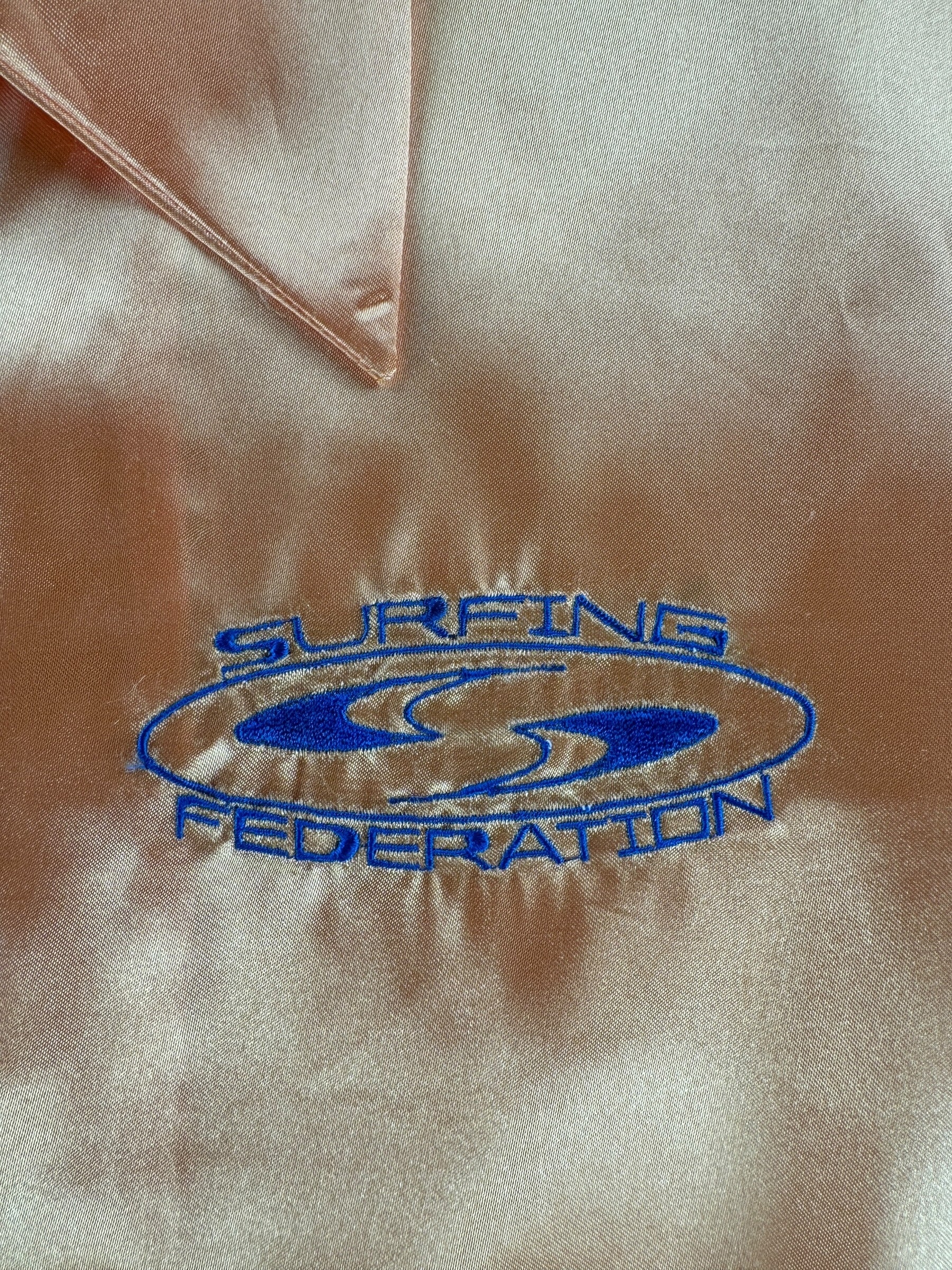 Embroidery on Vintage Surfing Federation Judges Jacket SZ L