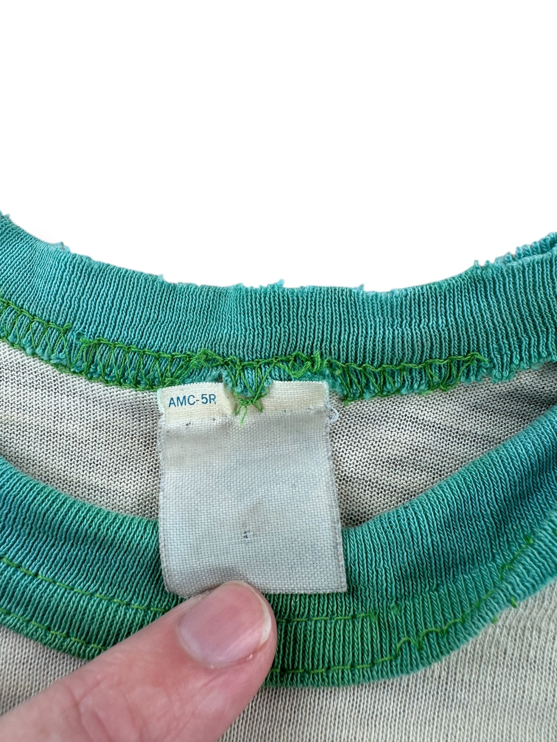 Tag on Vintage Washington University Beetle Bailey Thrashed Raglan Tee SZ L