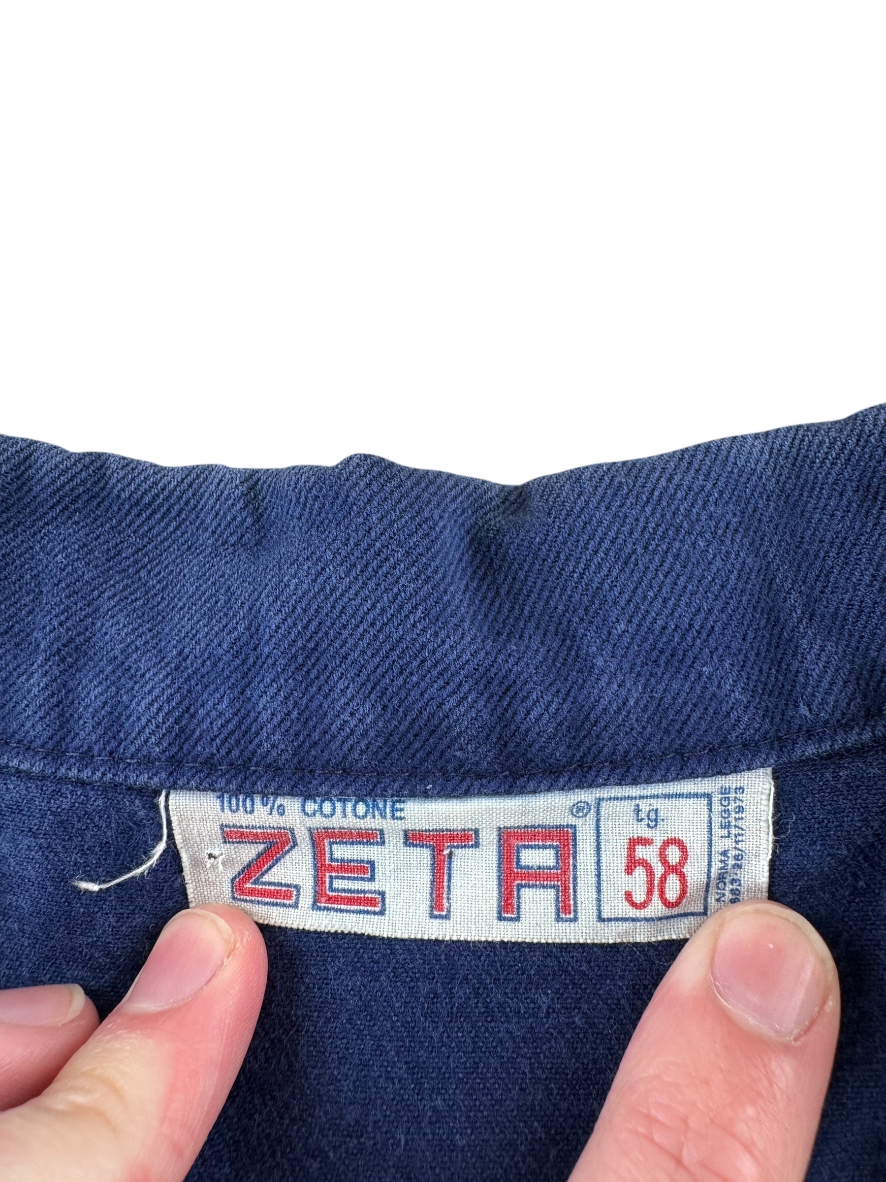 Tag on Vintage Zeta French Chore Coat SZ L