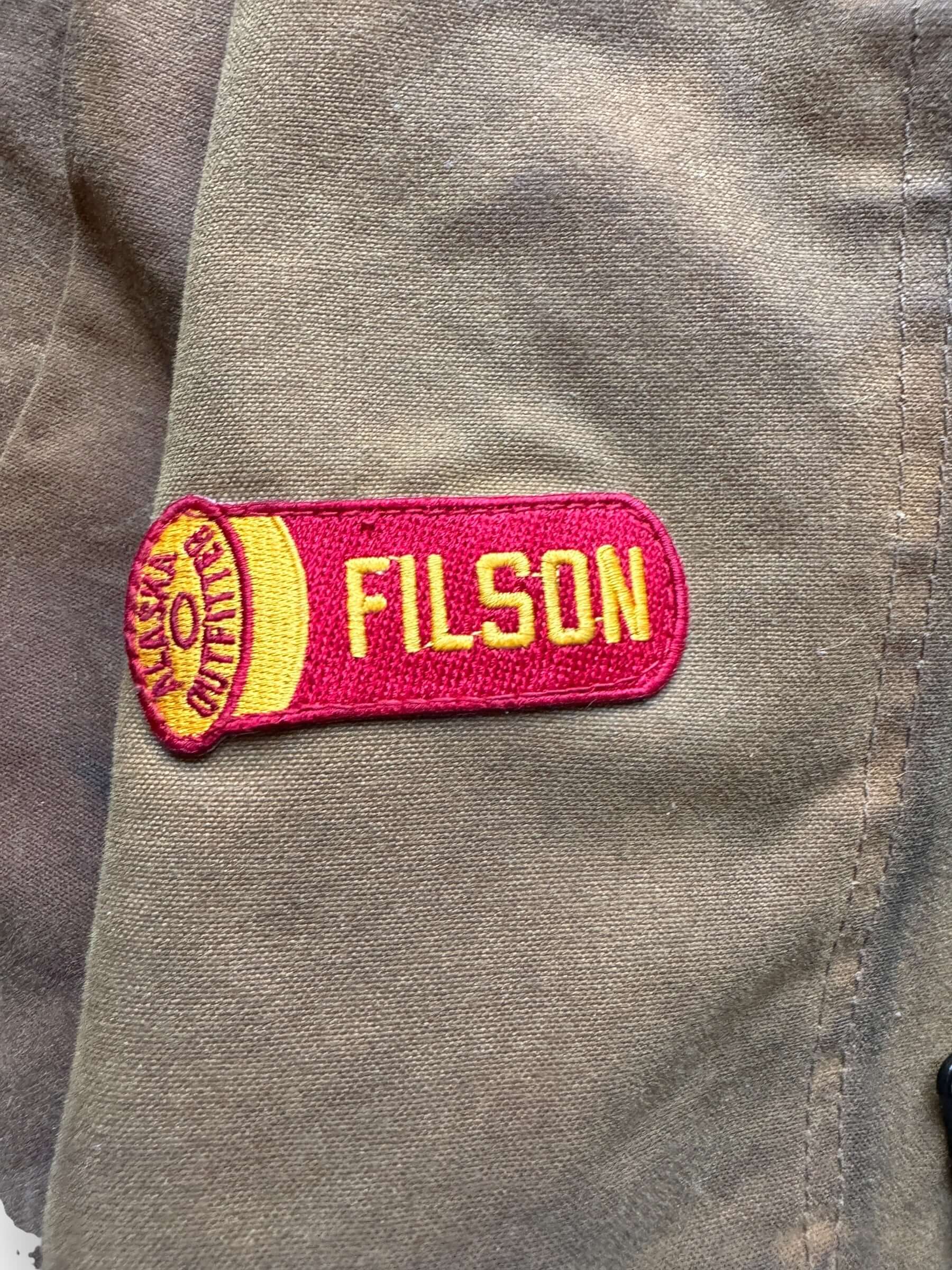 Filson Patch Inside of Filson Tin Cloth Jacket Size XL