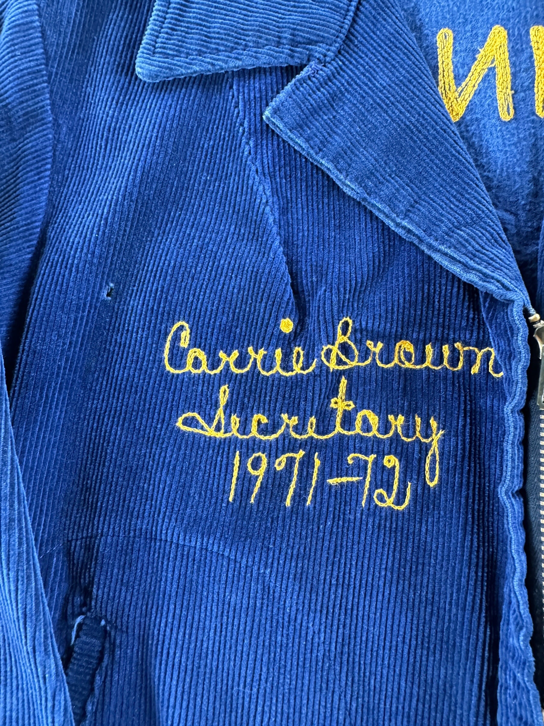 Embroidery on Vintage 70s Washington FFA Jacket SZ S