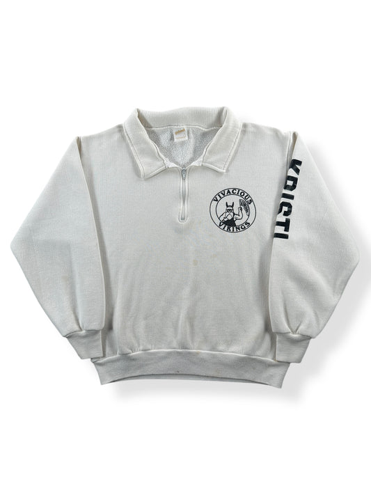 Front of Vintage Vivacious Vikings Pullover Sweat SZ S AS IS