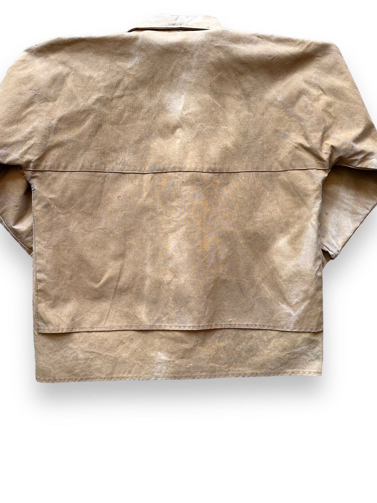 Rear Detail of Vintage Black Bear Rain Tite Jacket SZ XL | Black Bear Brand Workwear | Seattle Vintage Workwear