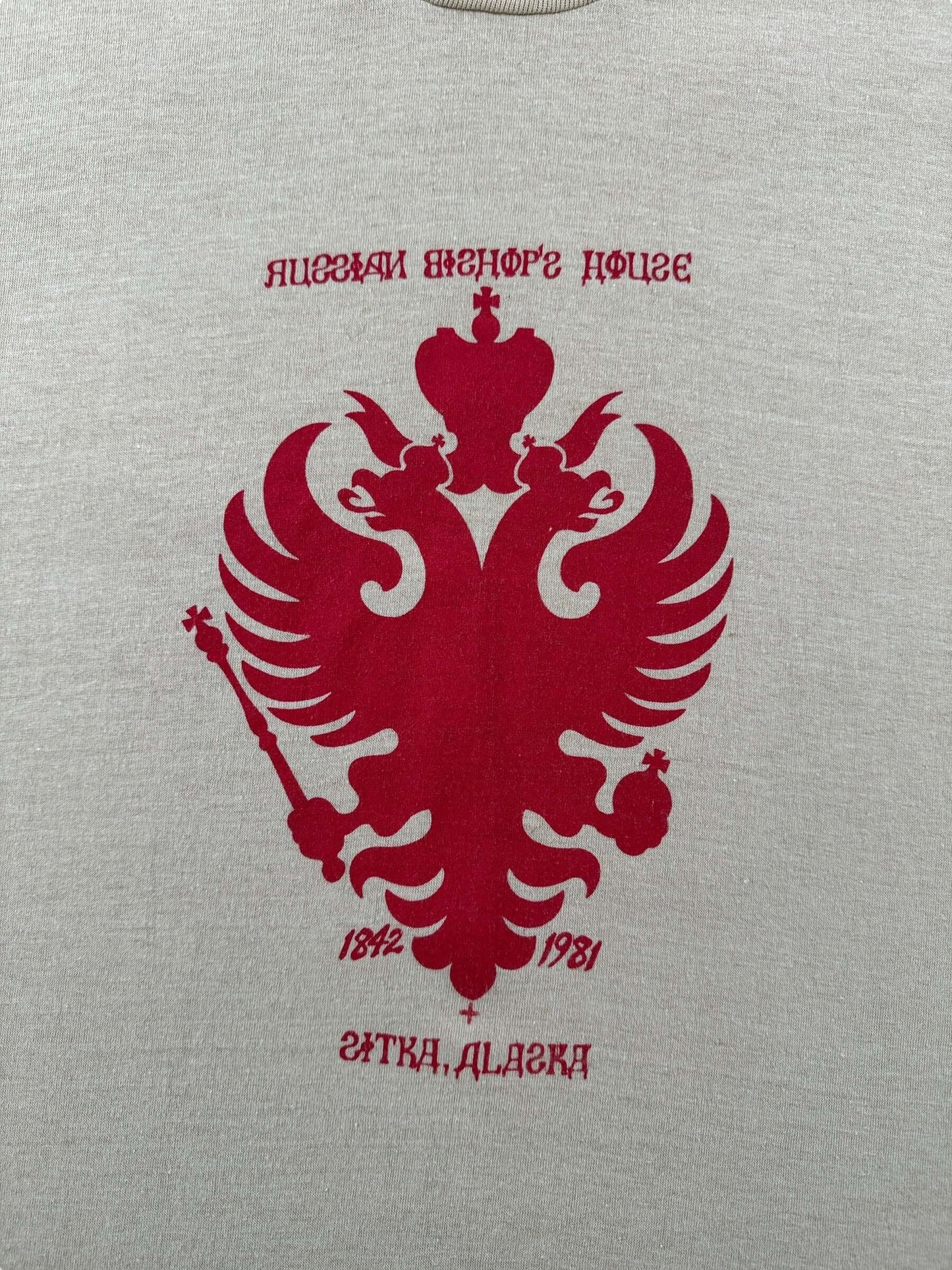 Graphic of Vintage Sitka Alaska Russian Bishops House Tee SZ L