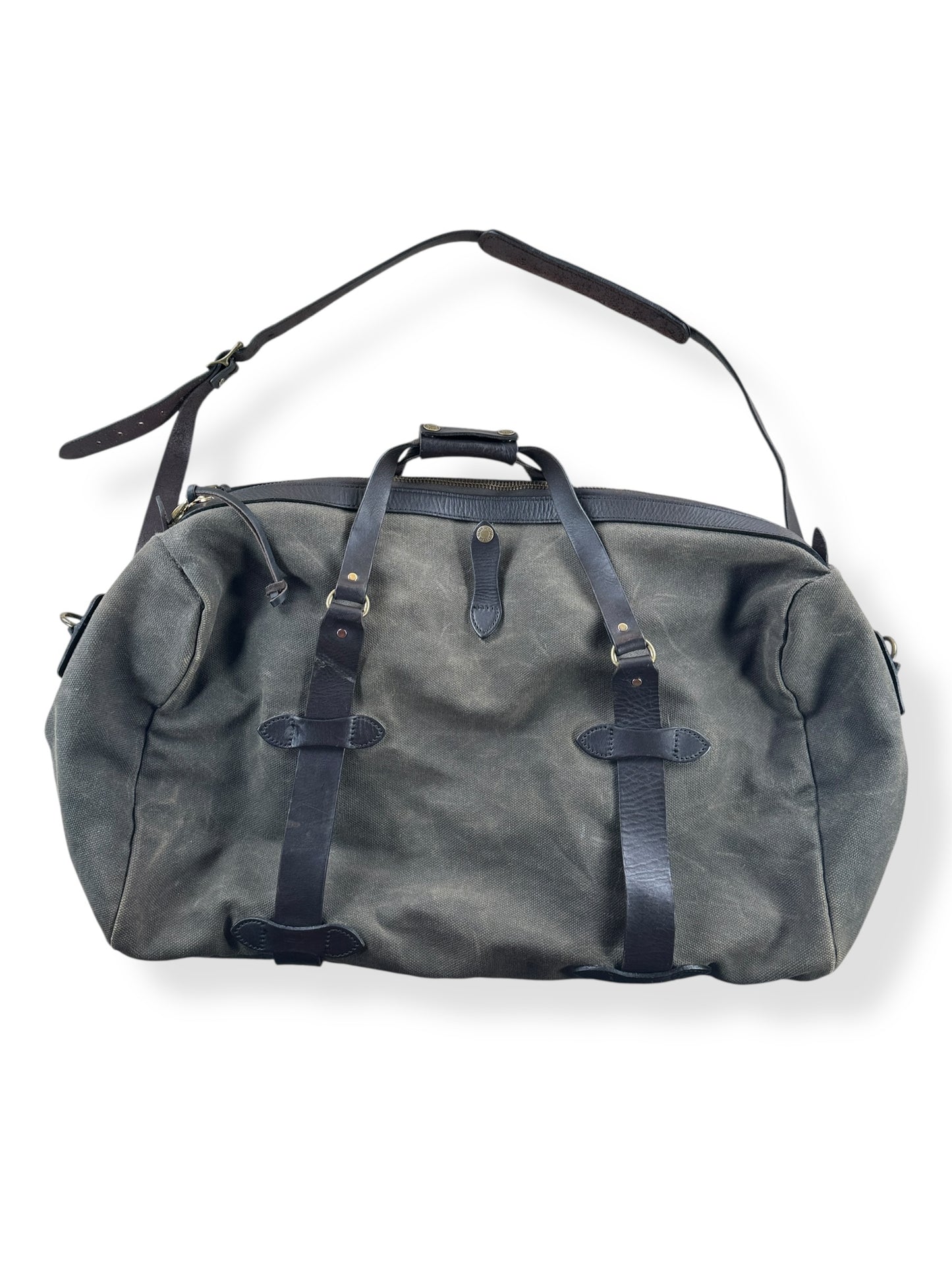 Front of Filson Waxed Heavy Twill Duffel Bag