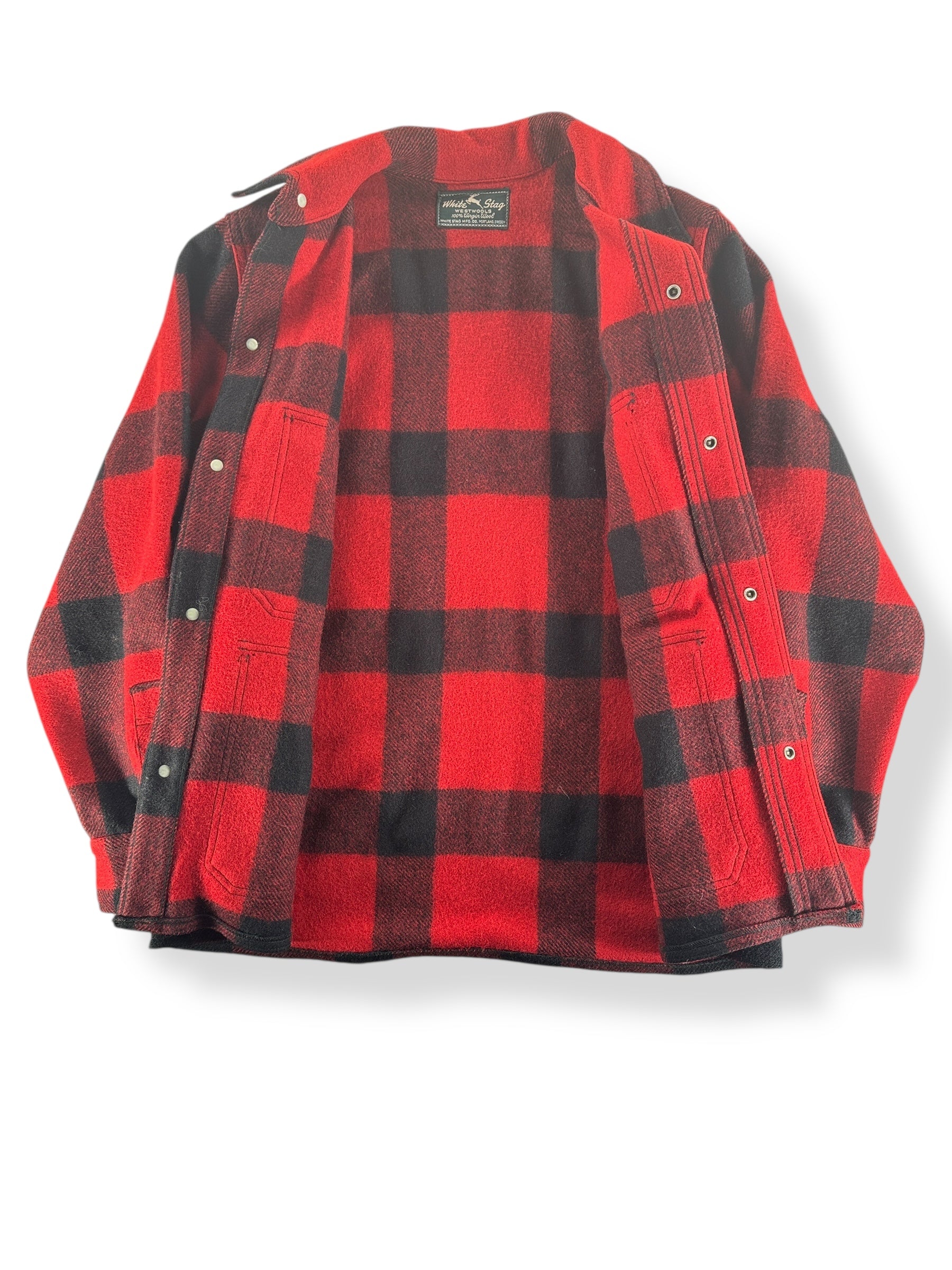 Inside of Vintage White Stag Mackinaw Cruiser Jacket SZ L