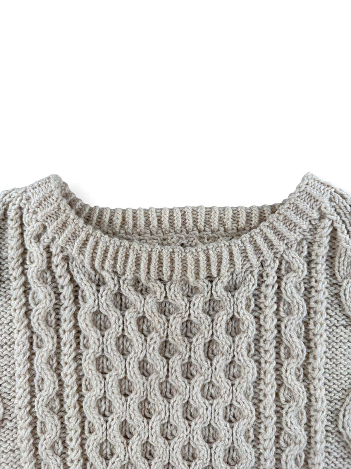 Collar on Vintage Fisherman Sweater SZ XL
