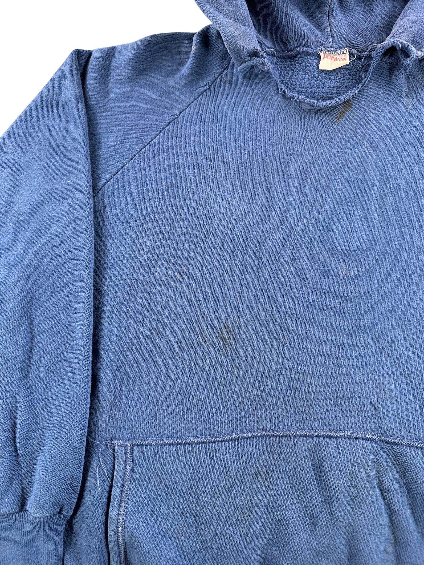 Stain on Vintage 60s Penmans Hoodie SZ XL