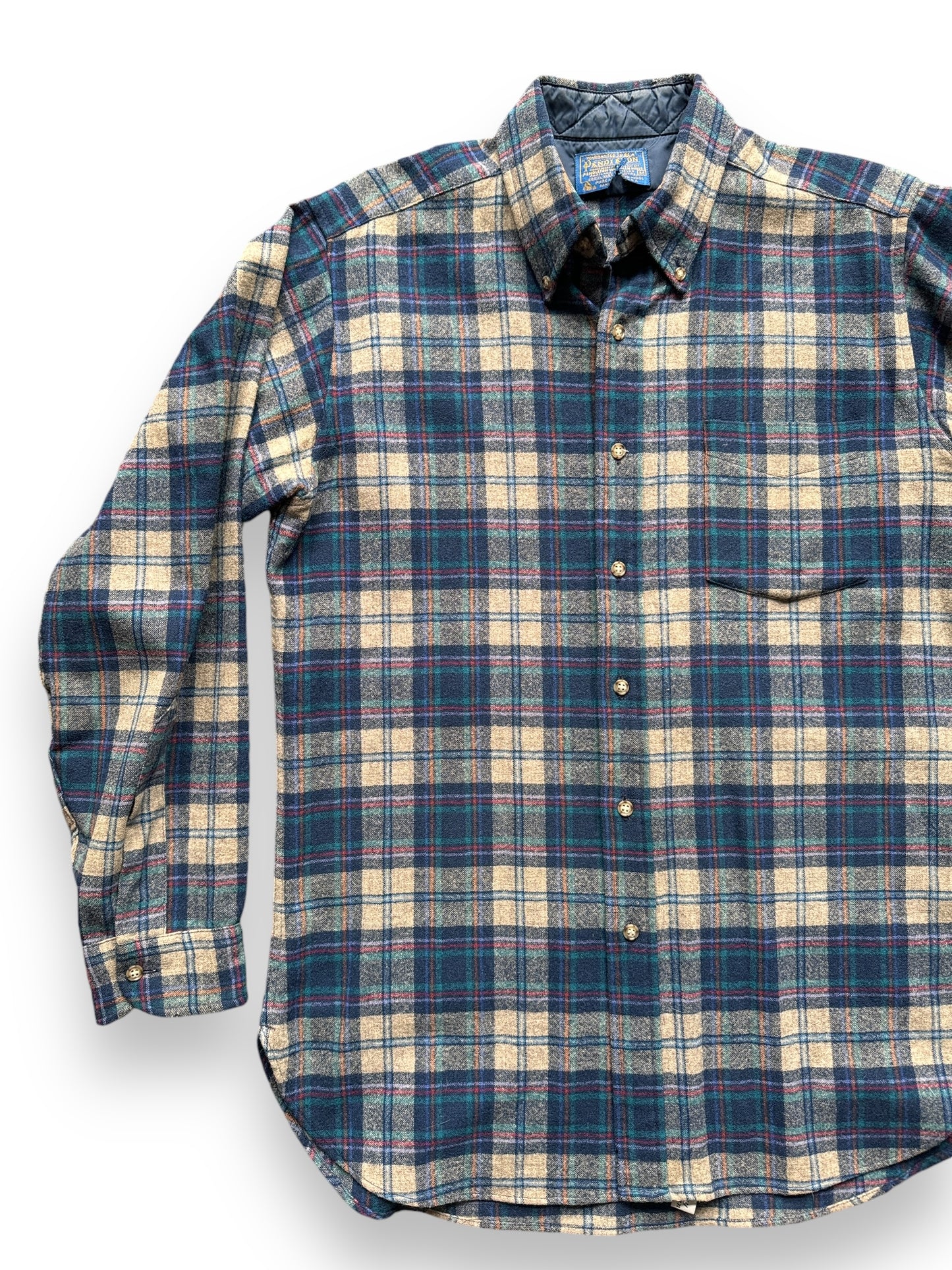 front right of Vintage Pendleton Flannel SZ M