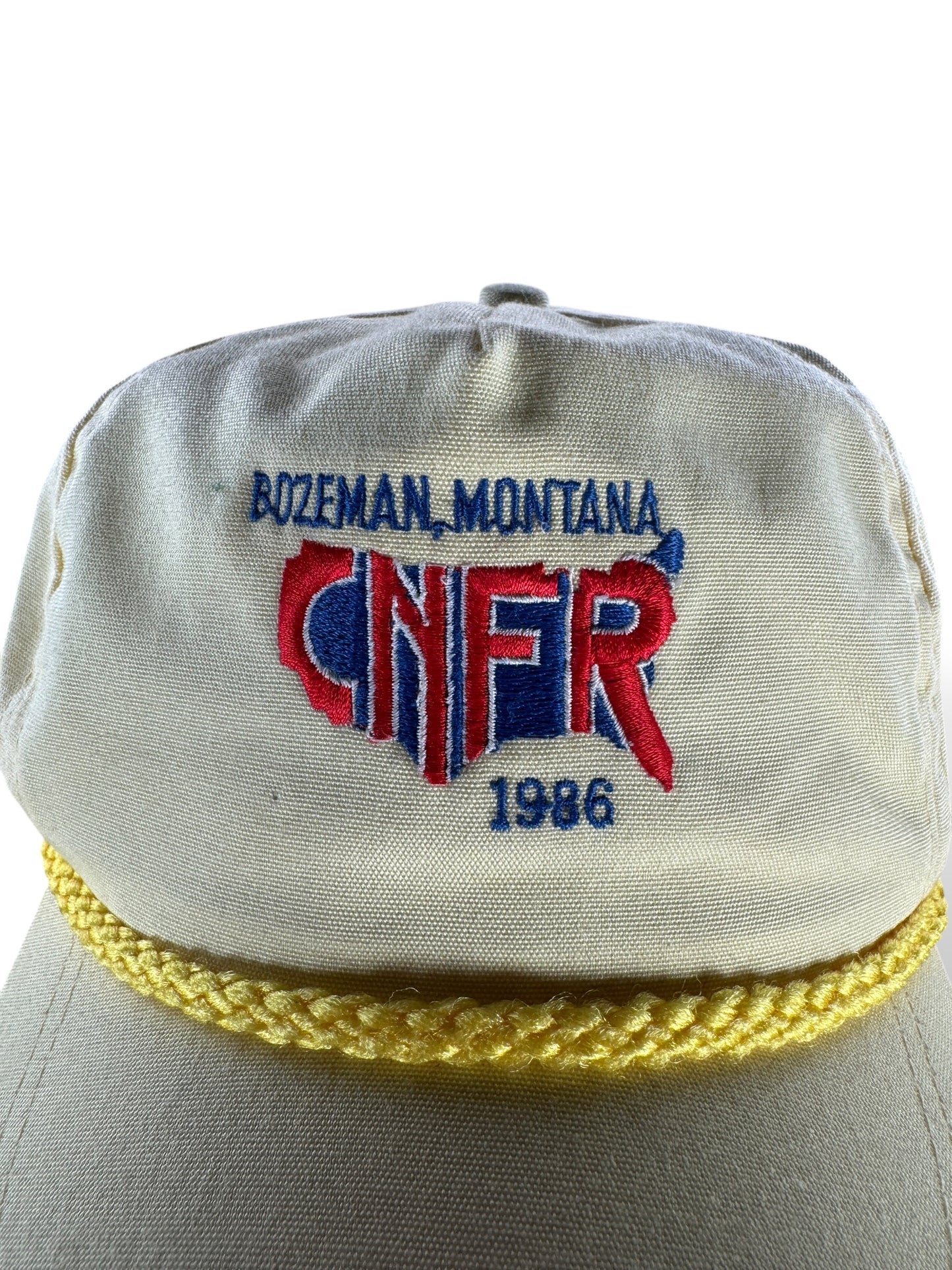 Design on Vintage Bozeman Montana CNFR Trucker Hat SZ OSFA
