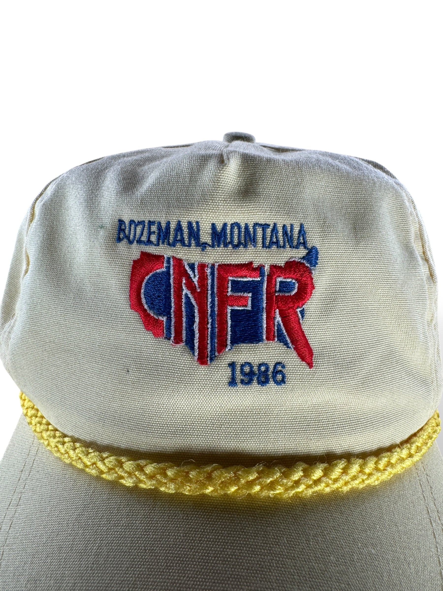 Design on Vintage Bozeman Montana CNFR Trucker Hat SZ OSFA