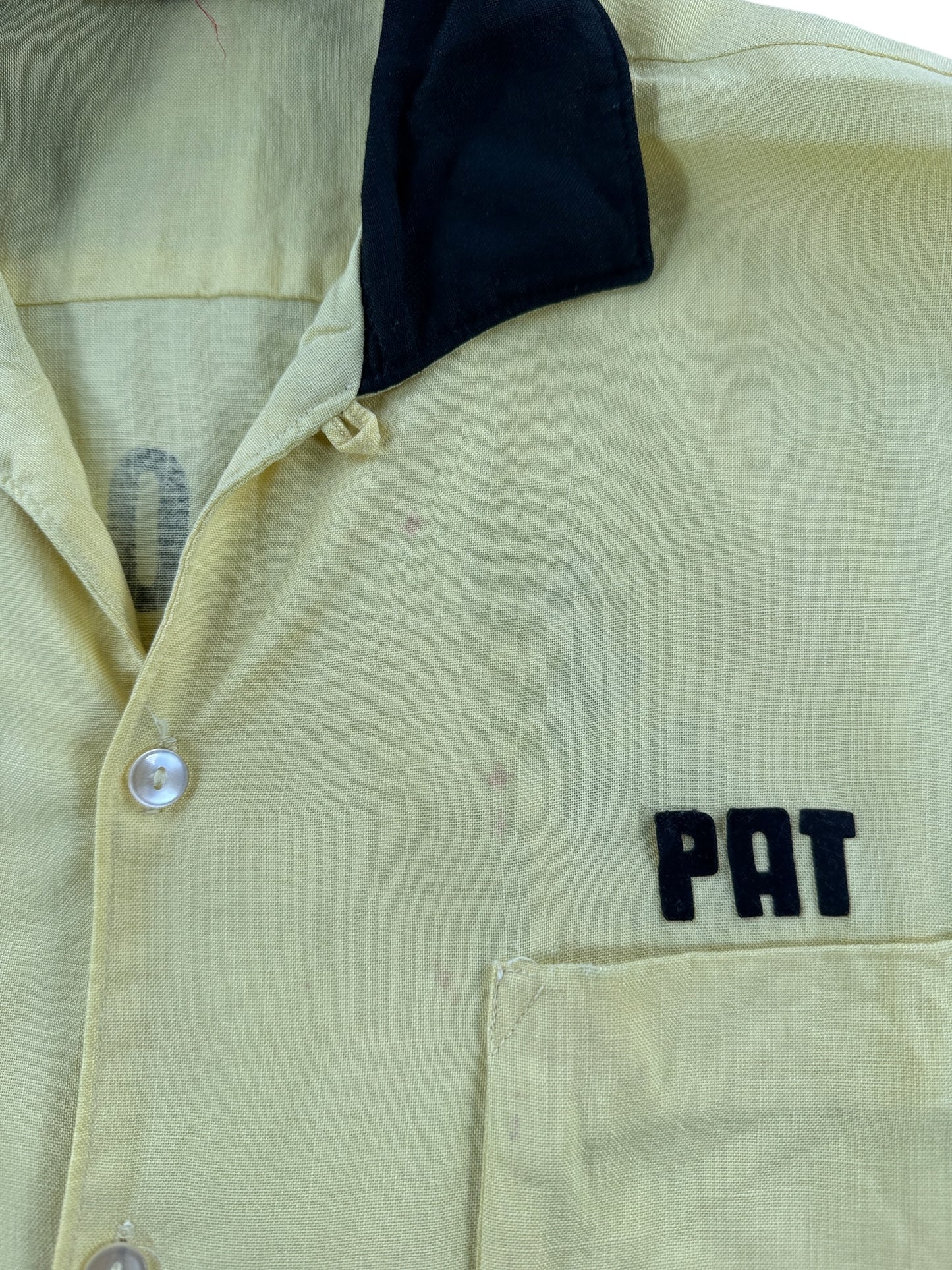 Stains on Vintage Hanks North Side Bowling Shirt SZ L