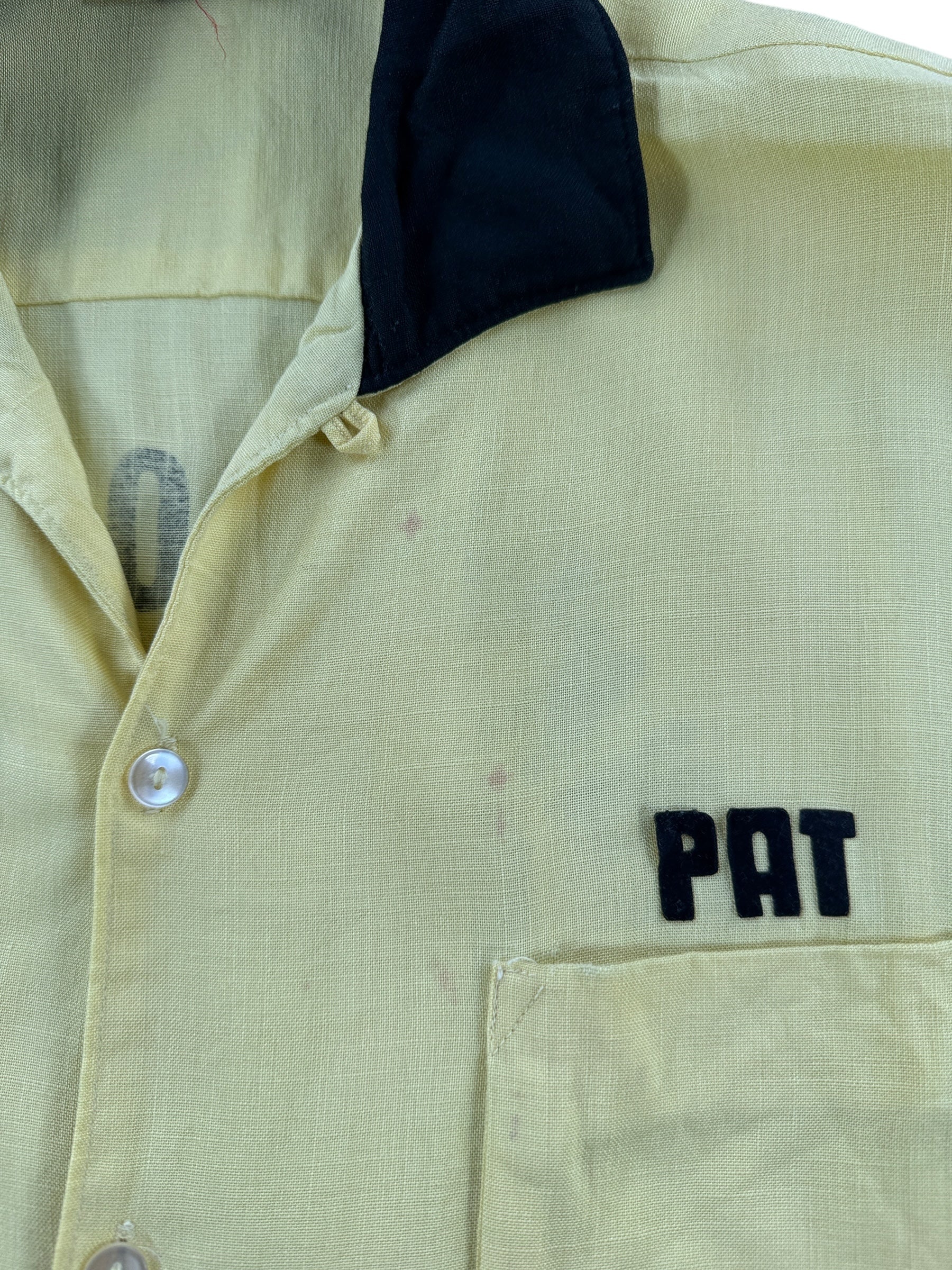 Stains on Vintage Hanks North Side Bowling Shirt SZ L