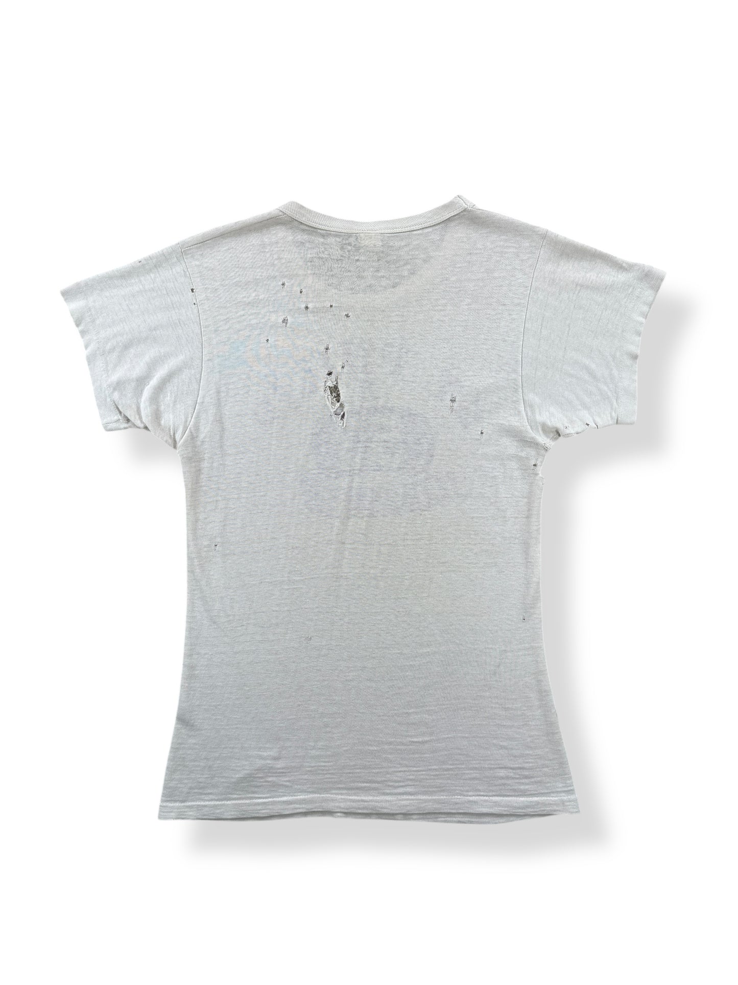 Back of Vintage 60s Era Russell Southern St Phillip Phys Ed Tee SZ S