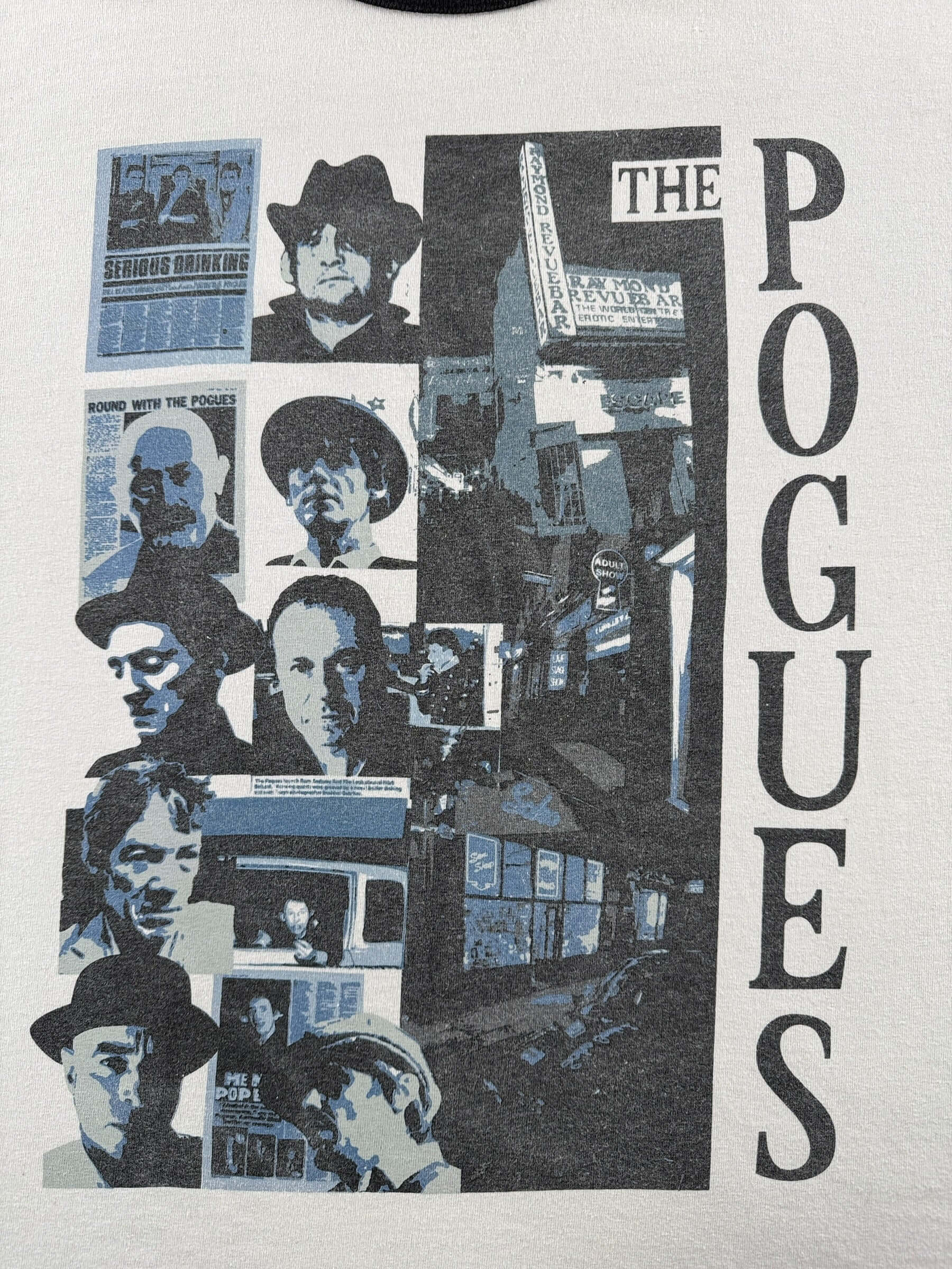 Graphics of Vintage 2000s Era Pogues Ringer Tee SZ XL