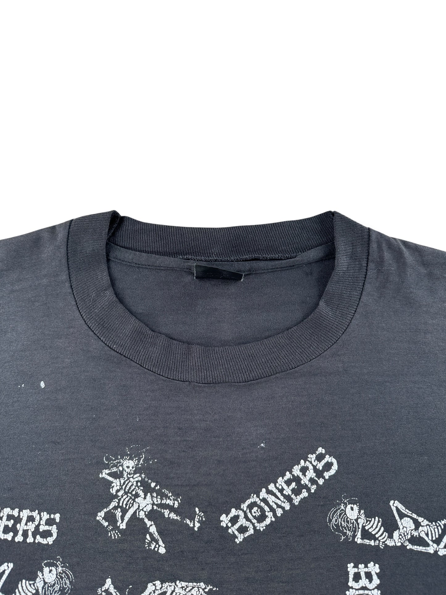 Collar on Vintage 80s Perfectly Thrashed Sex/Bar Tee SZ XL