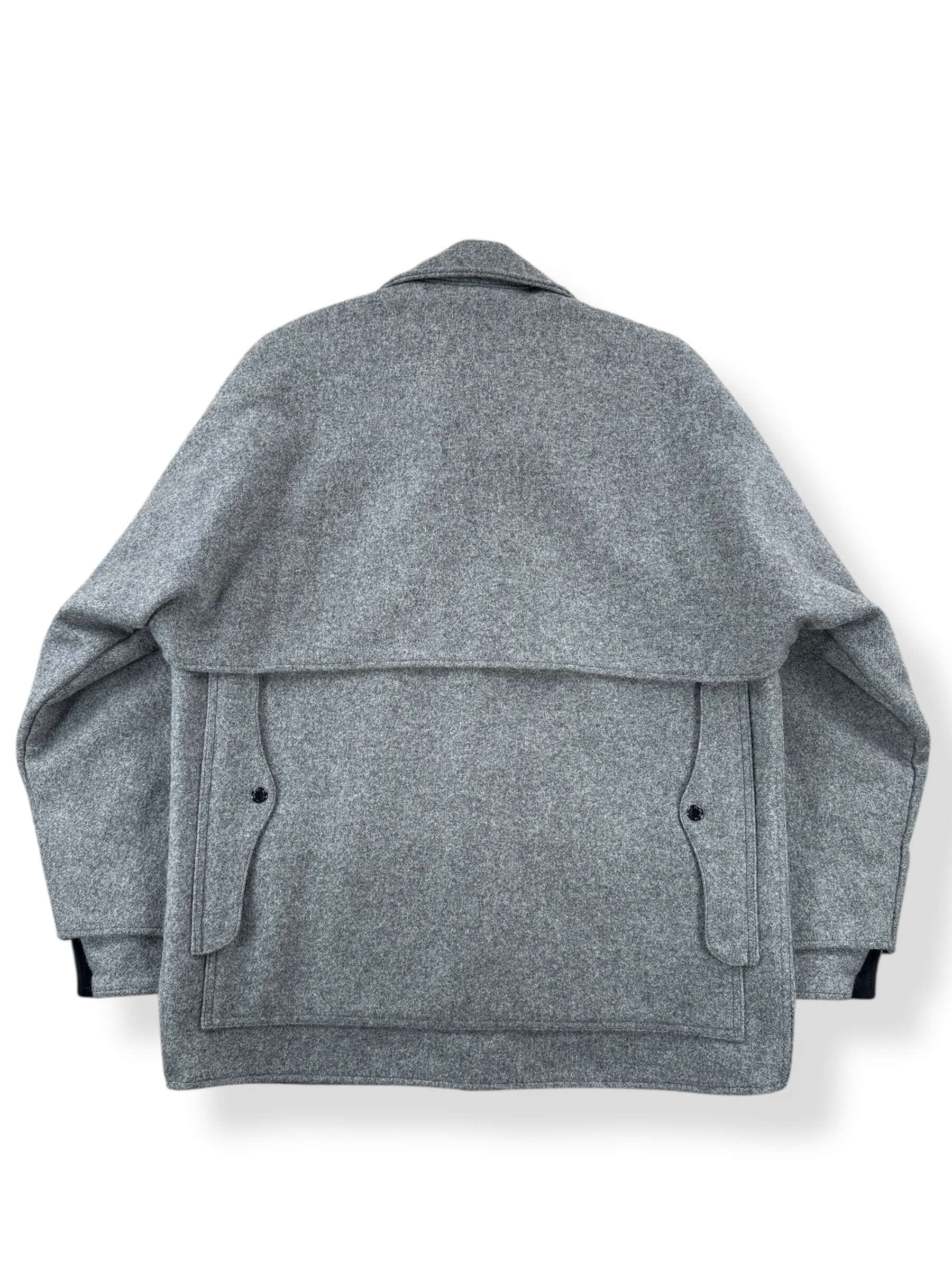 Back of Vintage Filson Grey Double Mackinaw Coat SZ 44