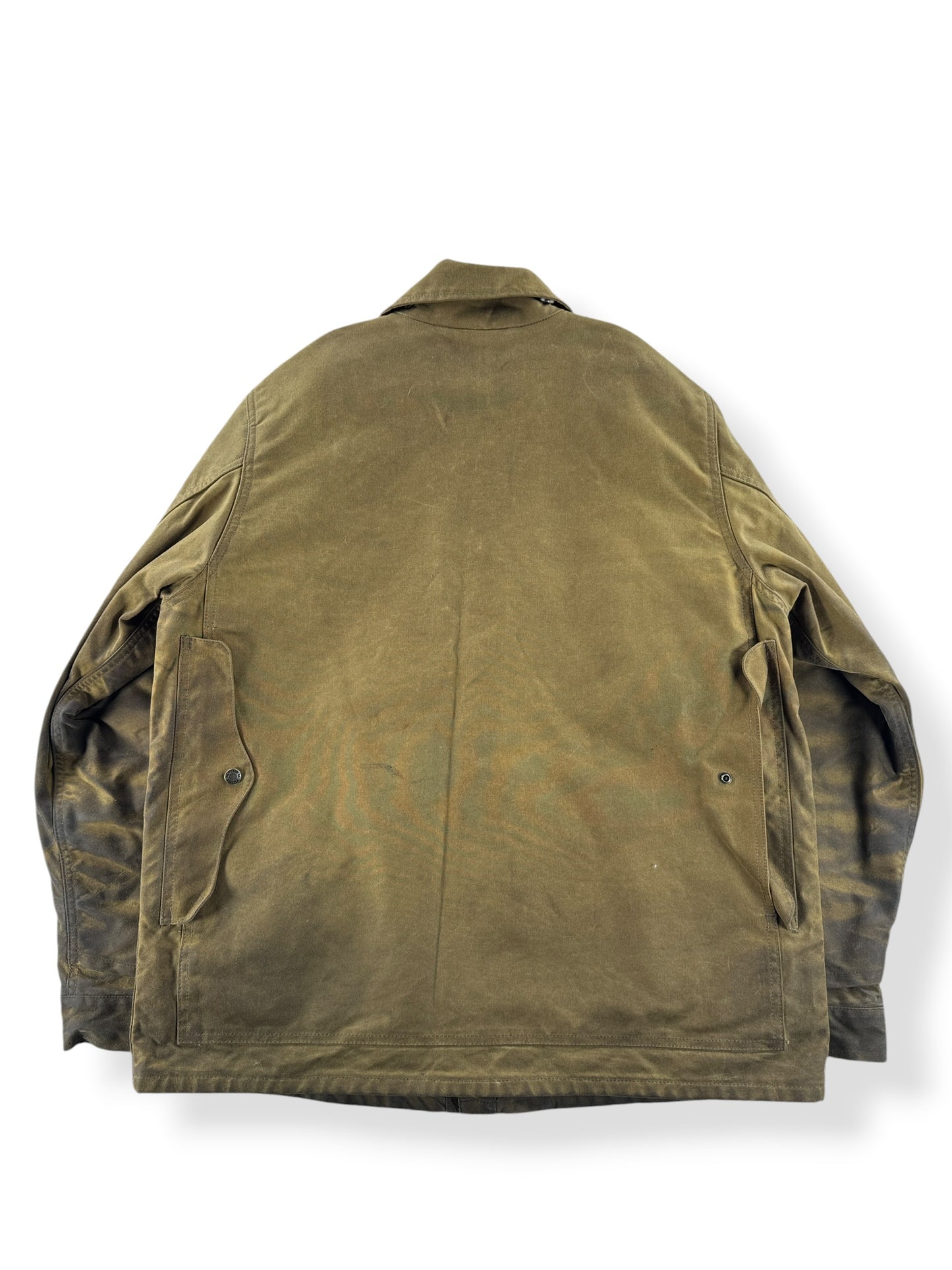 Back of Filson Lined Tin Cloth Cruiser SZ L